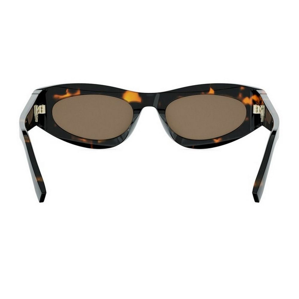 Ff Diamonds Thick Oval Acetate Sunglasses