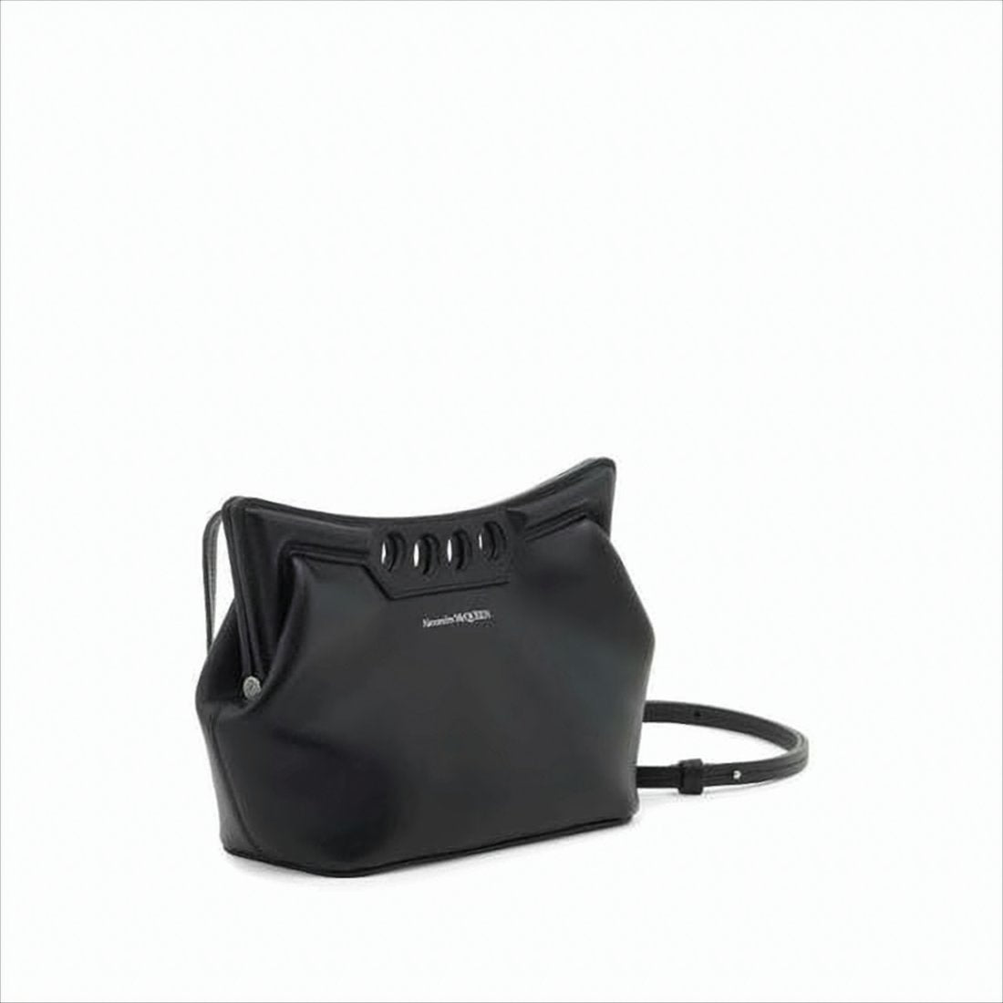 Structured Leather Shoulder Bag