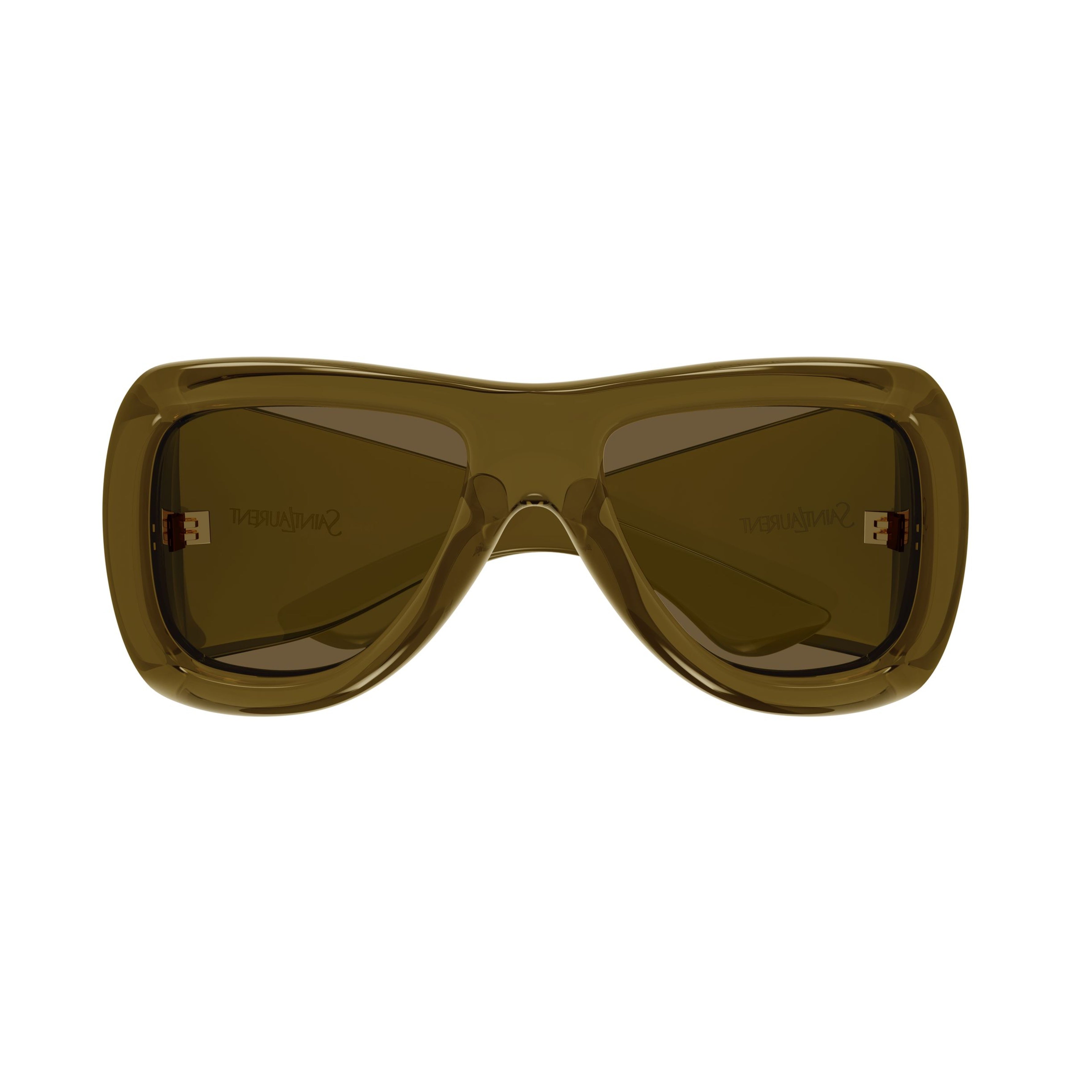 Oversized Rectangular Sunglasses With Glossy Finish And Subtle Branding