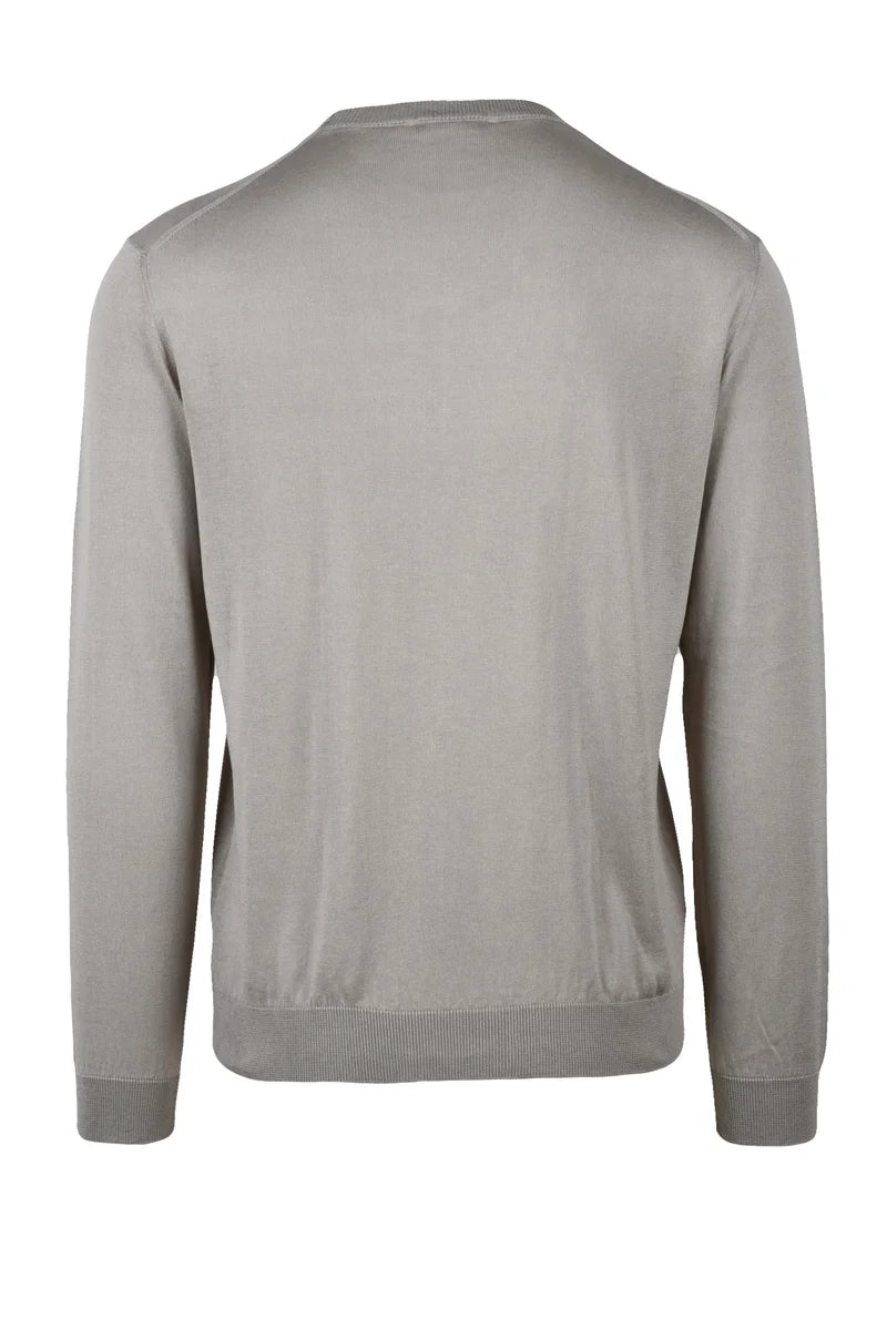 Crew Neck Sweater - Beige