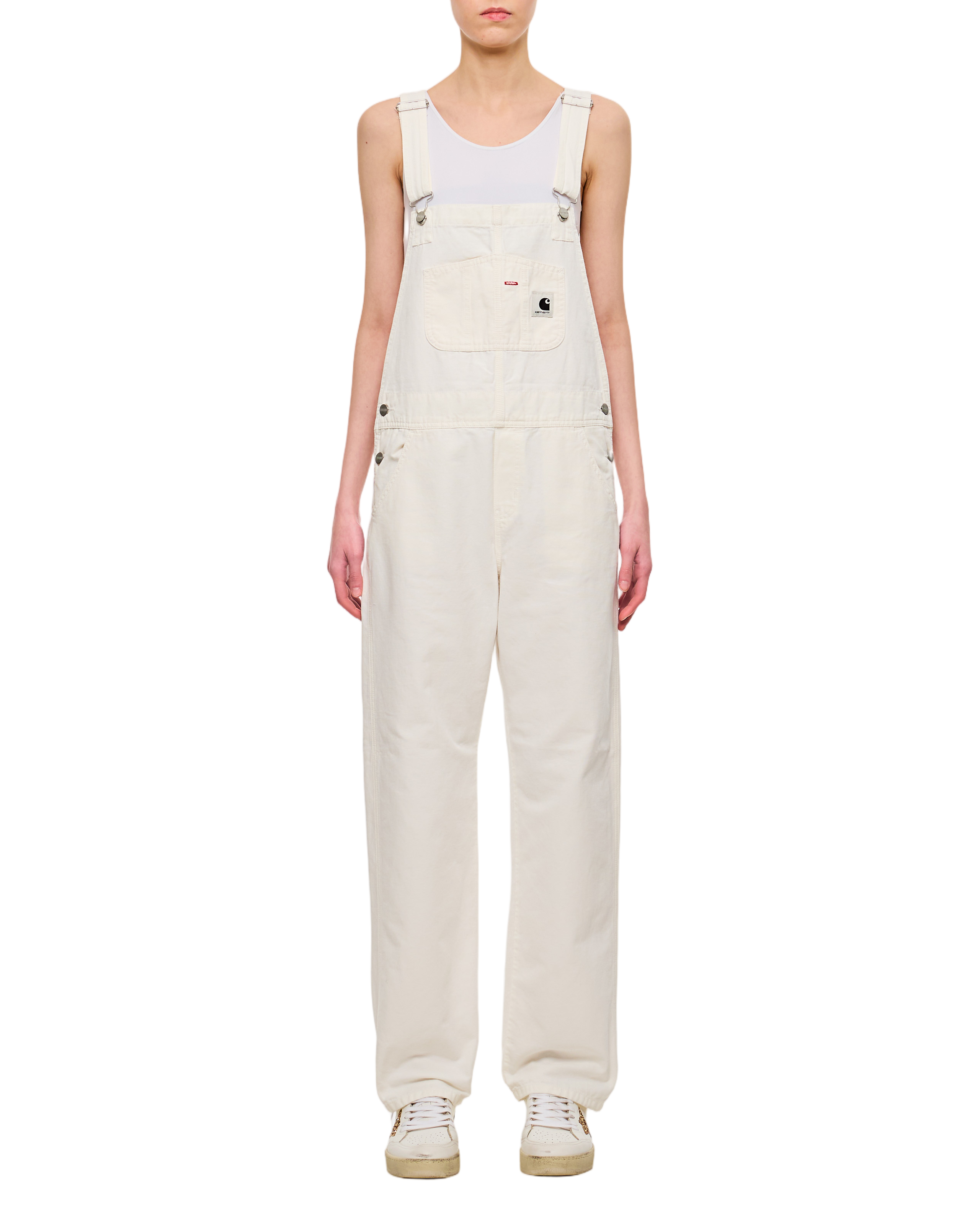 Wide-Cut Dungarees with Adjustable Shoulder Straps