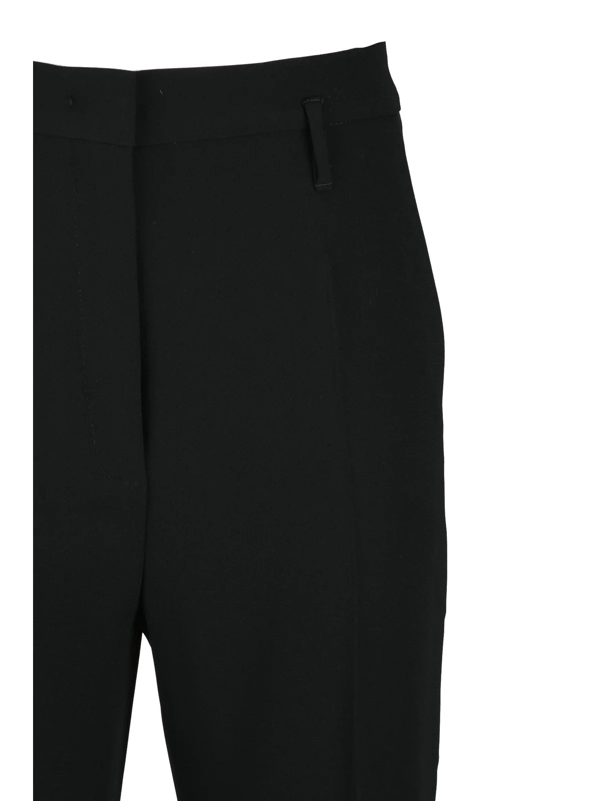 High-Waisted Black Trousers with Tailored Silhouette