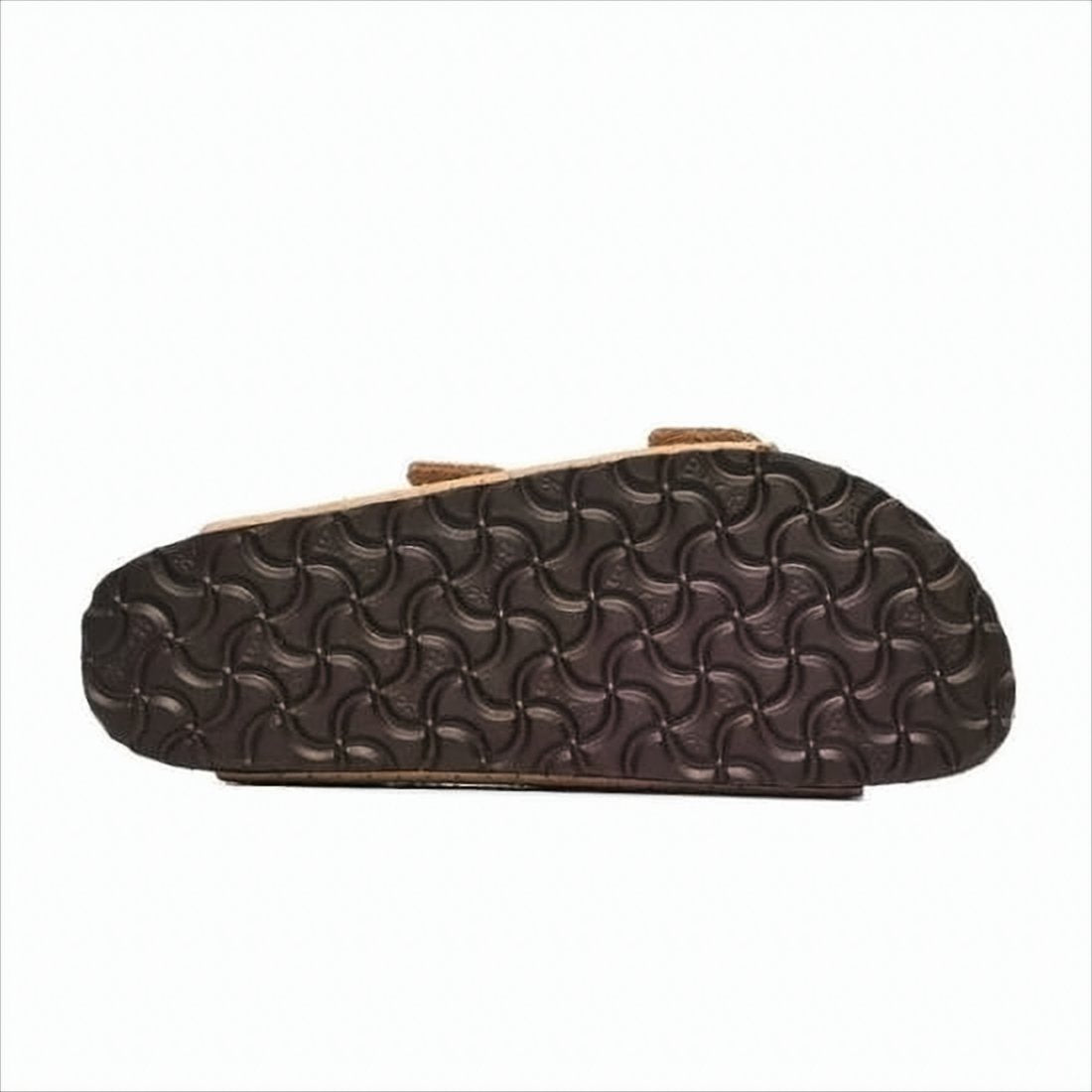 Dual-Strap Suede And Leather Sandal