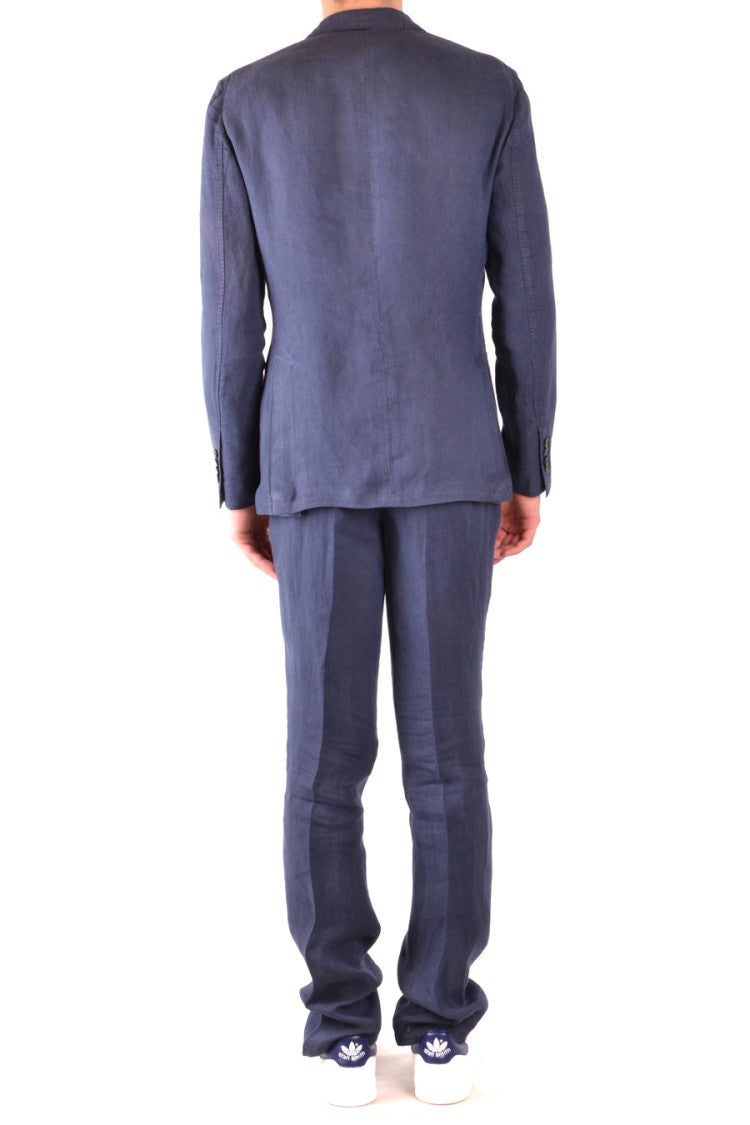 Double-Breasted Blue Hemp Jacket