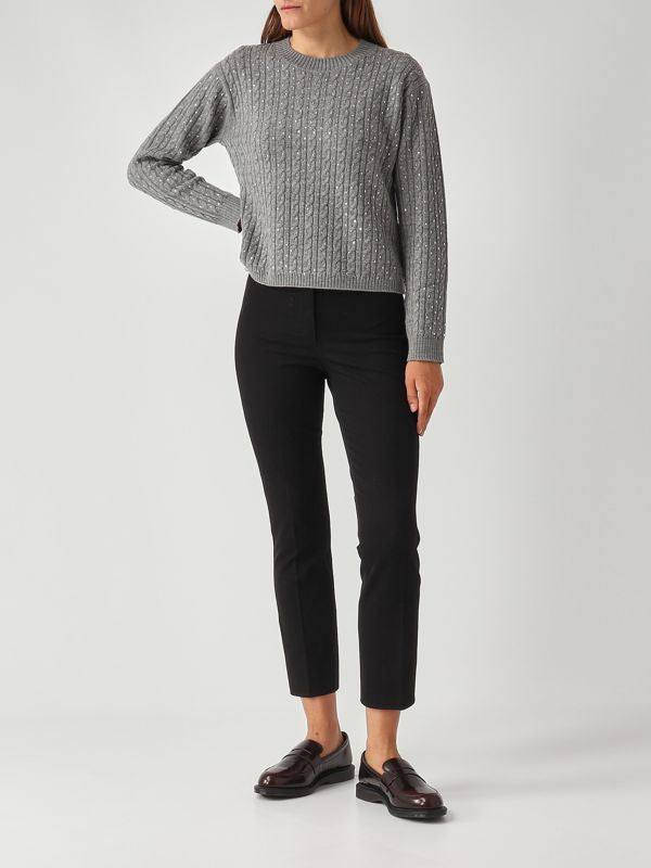 Ussuri Cable Knit Sweater In Virgin Wool
