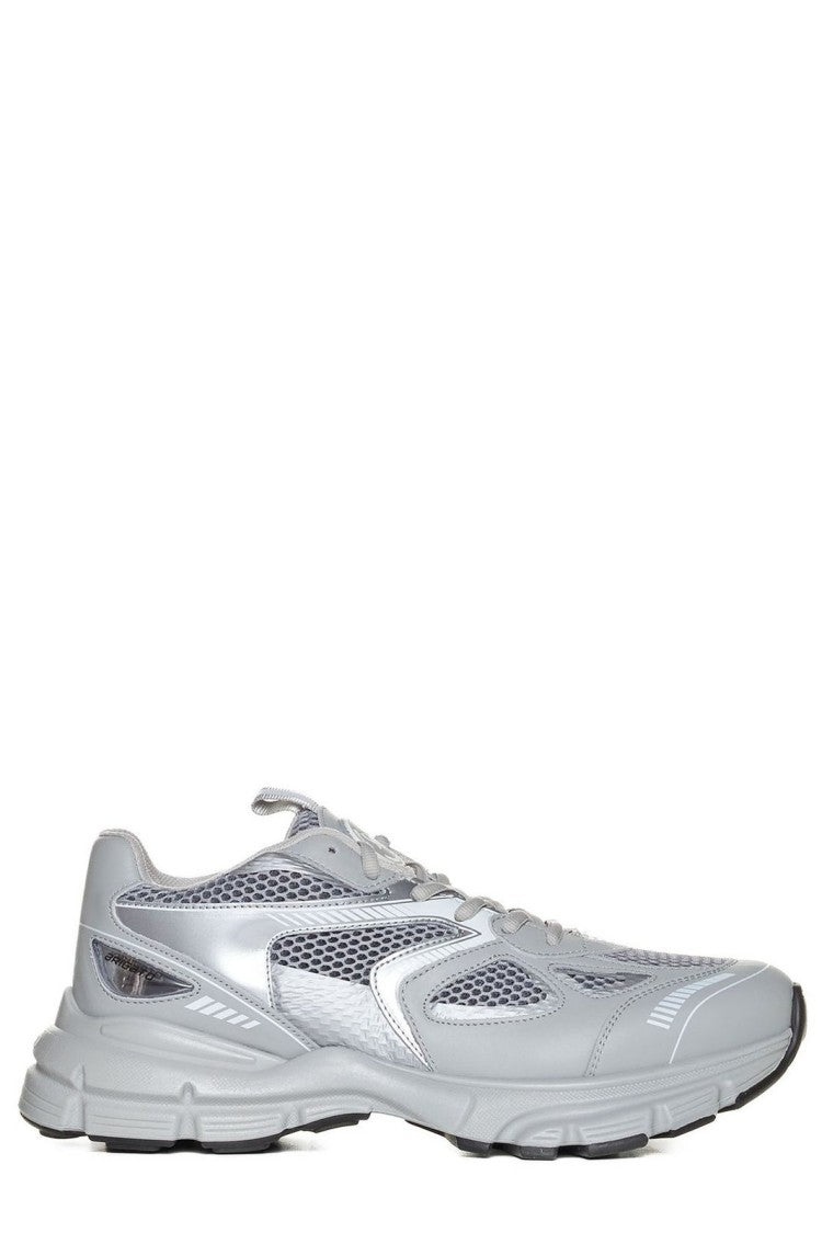 Layered White Sneakers with Textured Design and Chunky Sole
