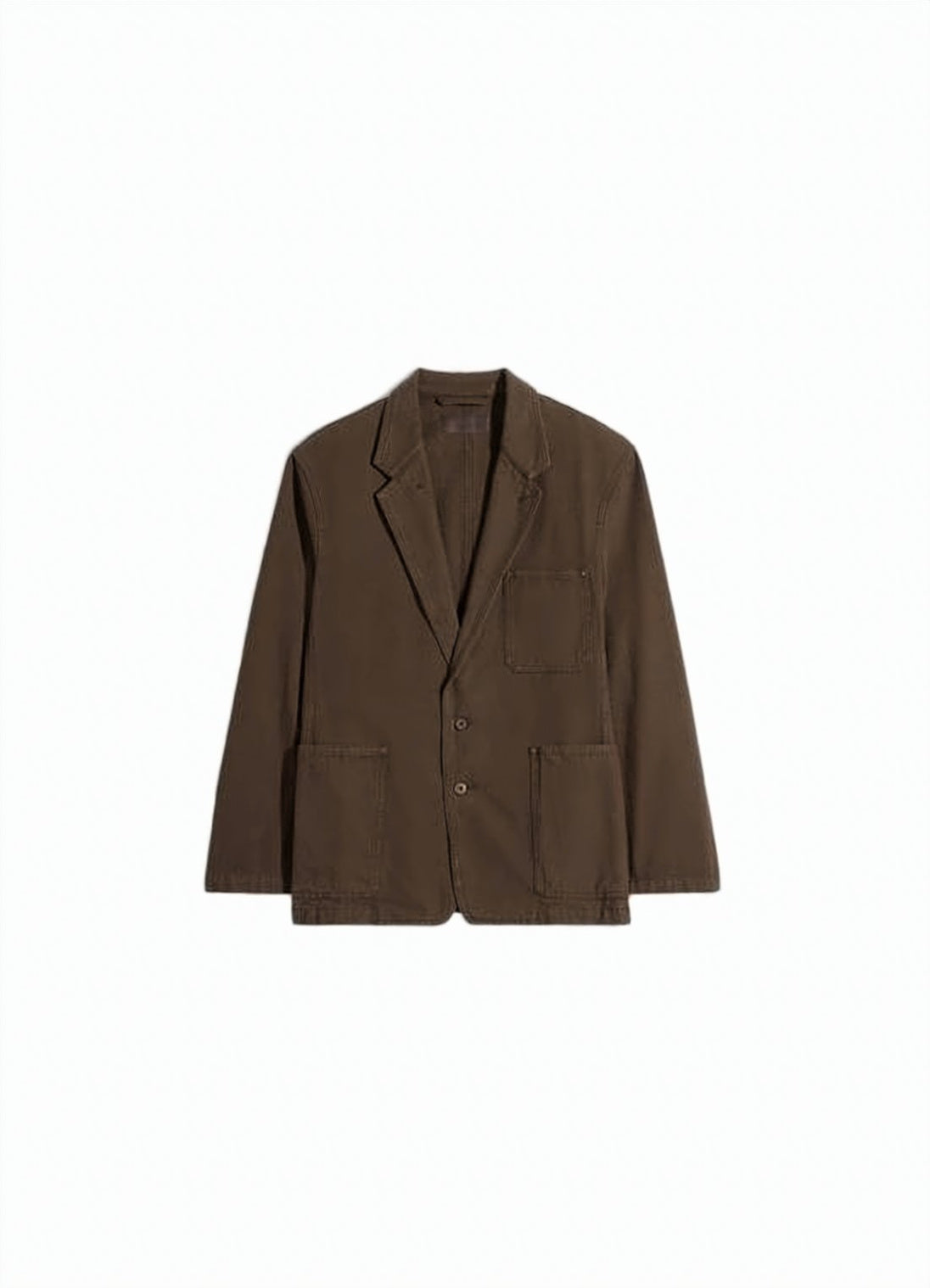 Lightweight High Collar Jacket With Zipper Pockets And Ring Accent