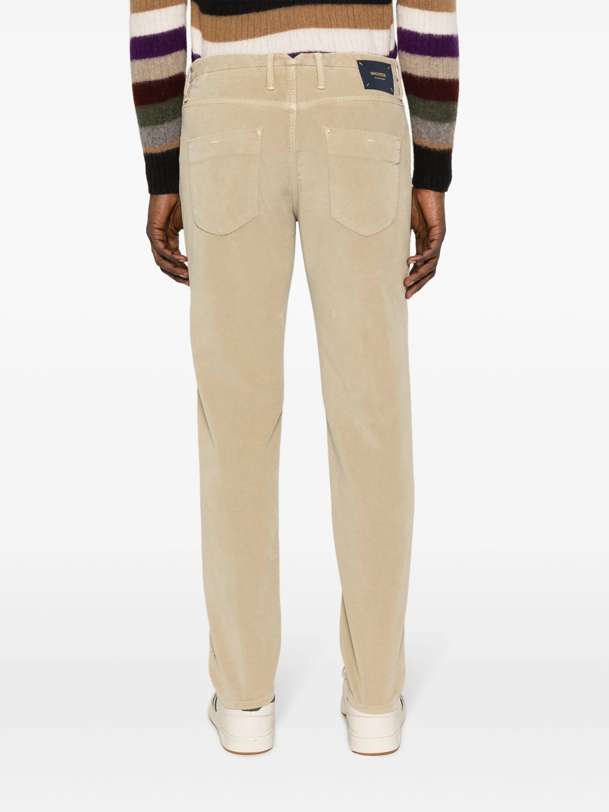 Neutral Pantalone Vintage Straight-Leg Cotton Pants