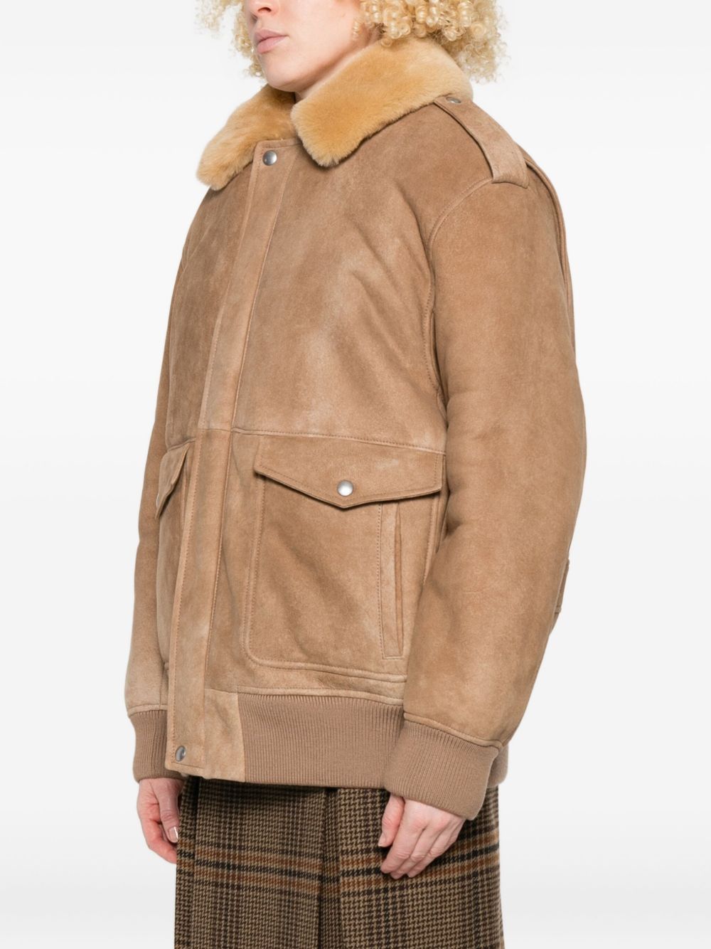 Boxy Brown Suede Jacket