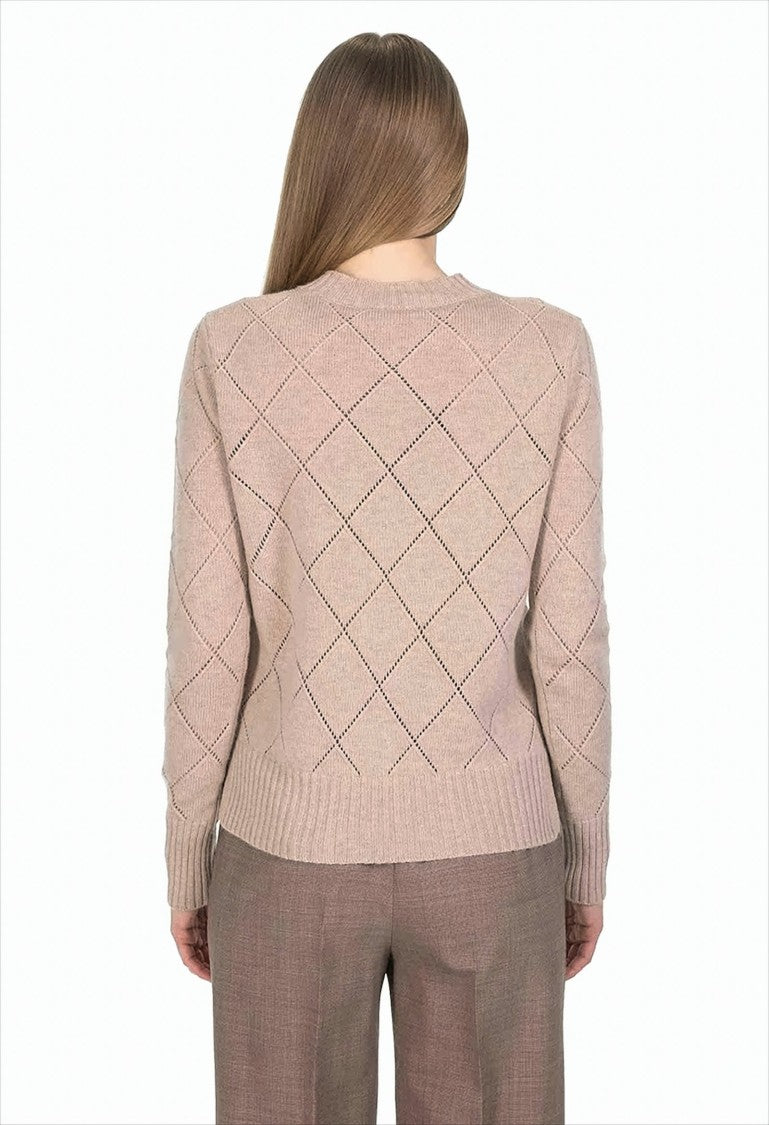 Wool and Cashmere Blend Knit Sweater