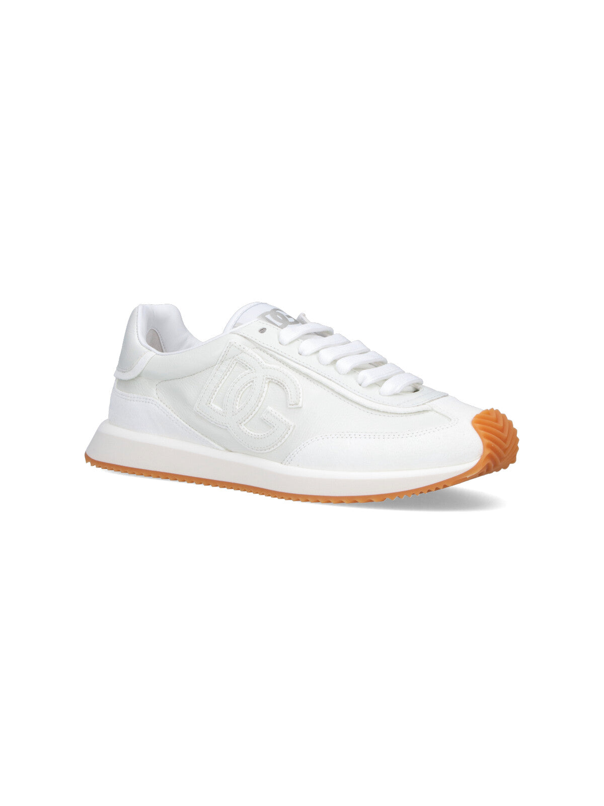 Calf Leather Low-Top Sneakers With Squared Toe