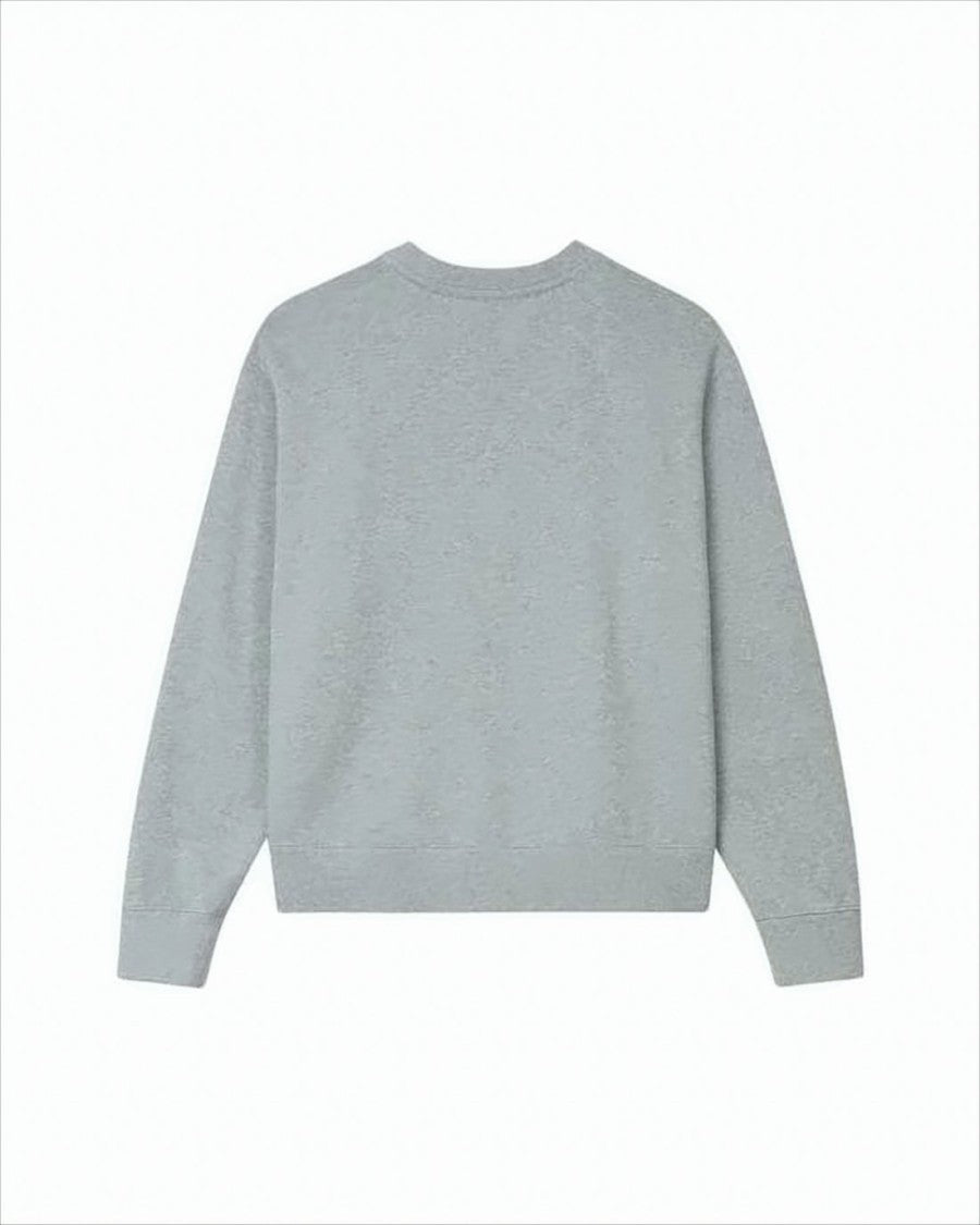Heather Grey Long-Sleeve Sweatshirt with Tiger Graphic