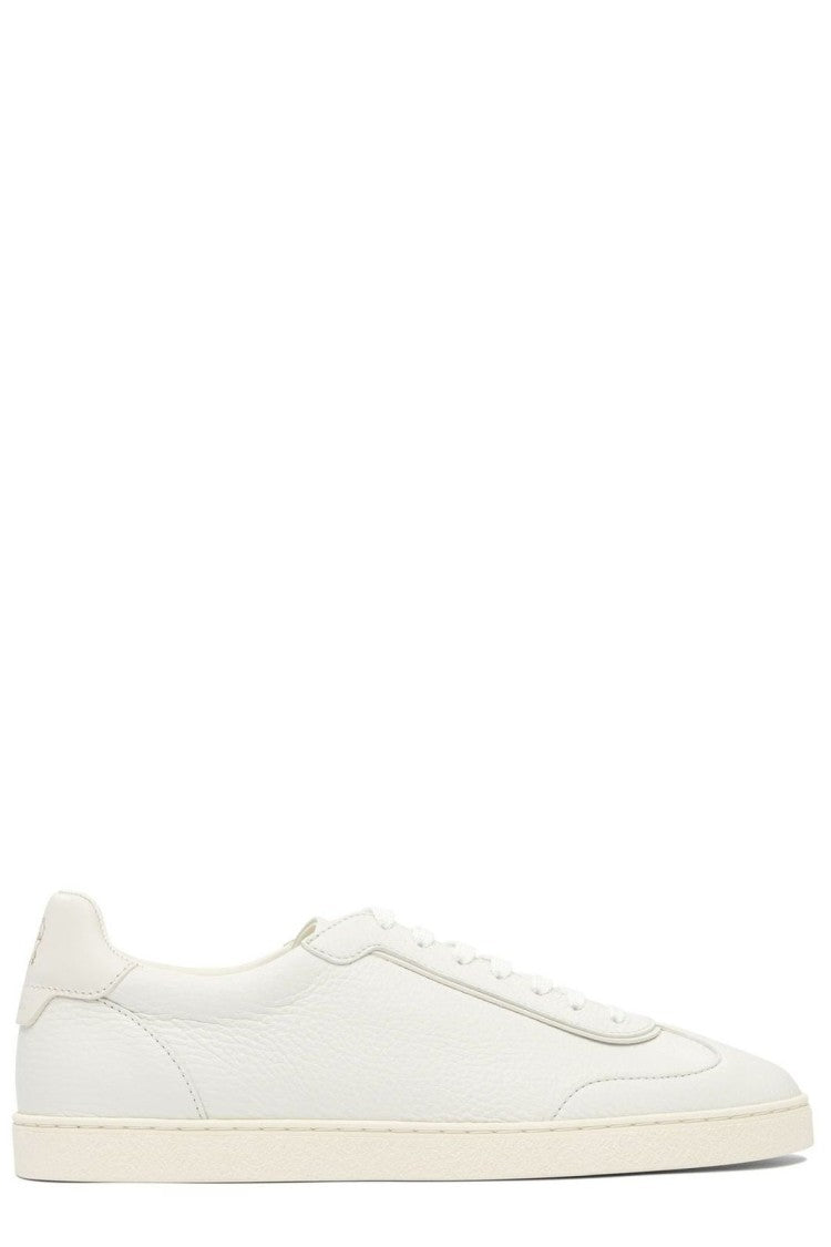 Minimalist Calf Leather Low-Top Sneakers