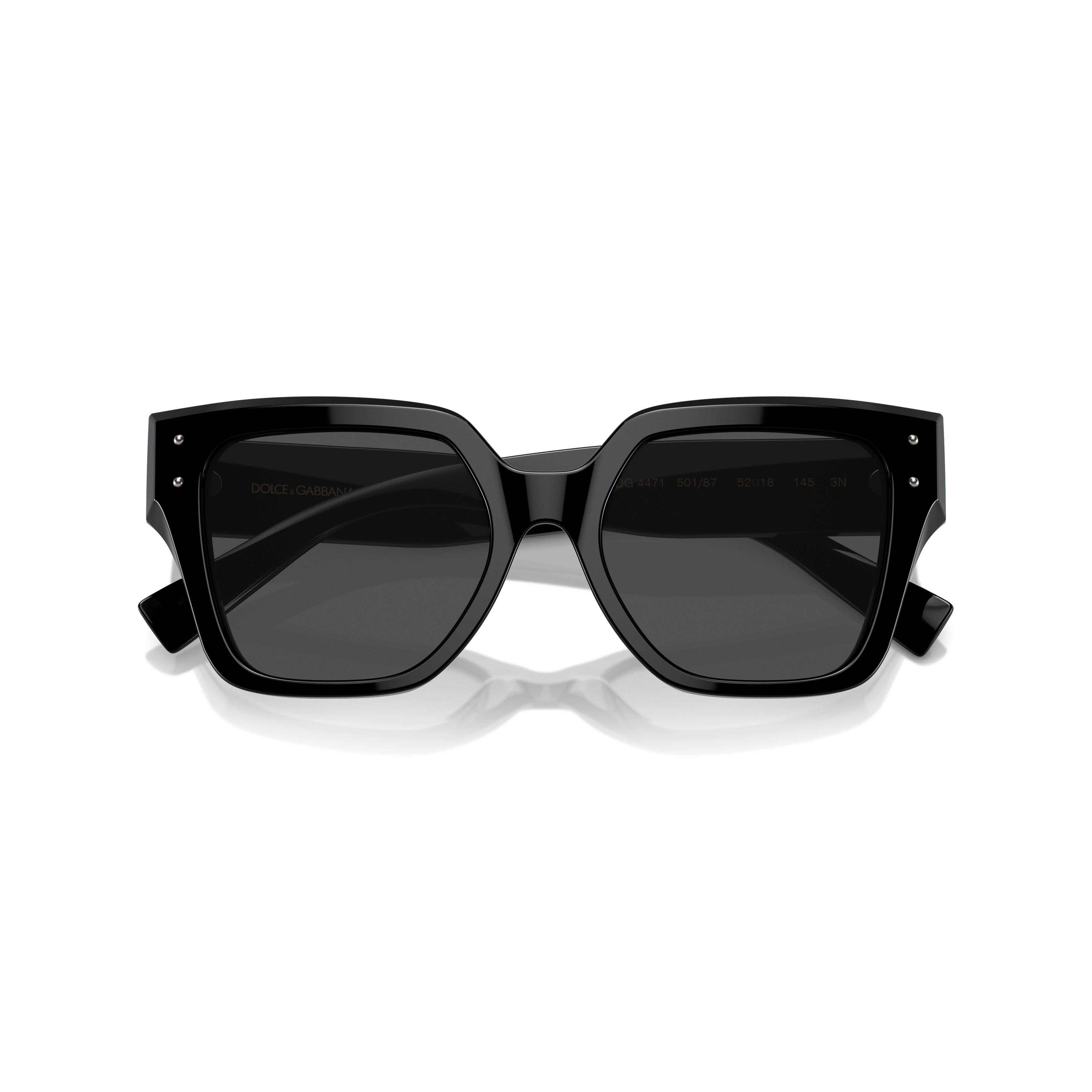 0dg4471 Oversized Square Frame Black Acetate Sunglasses
