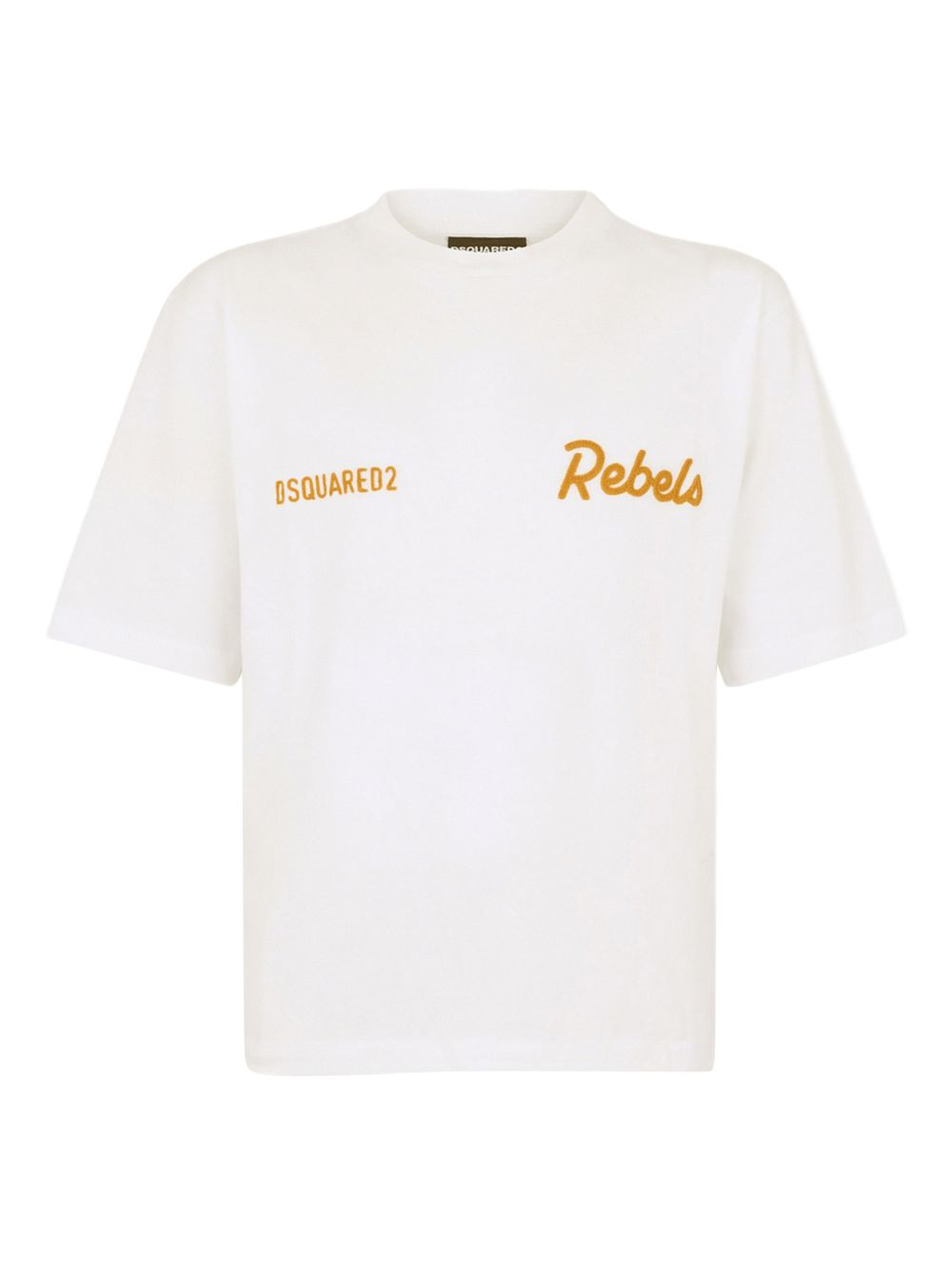 Cropped White Cotton T-Shirt