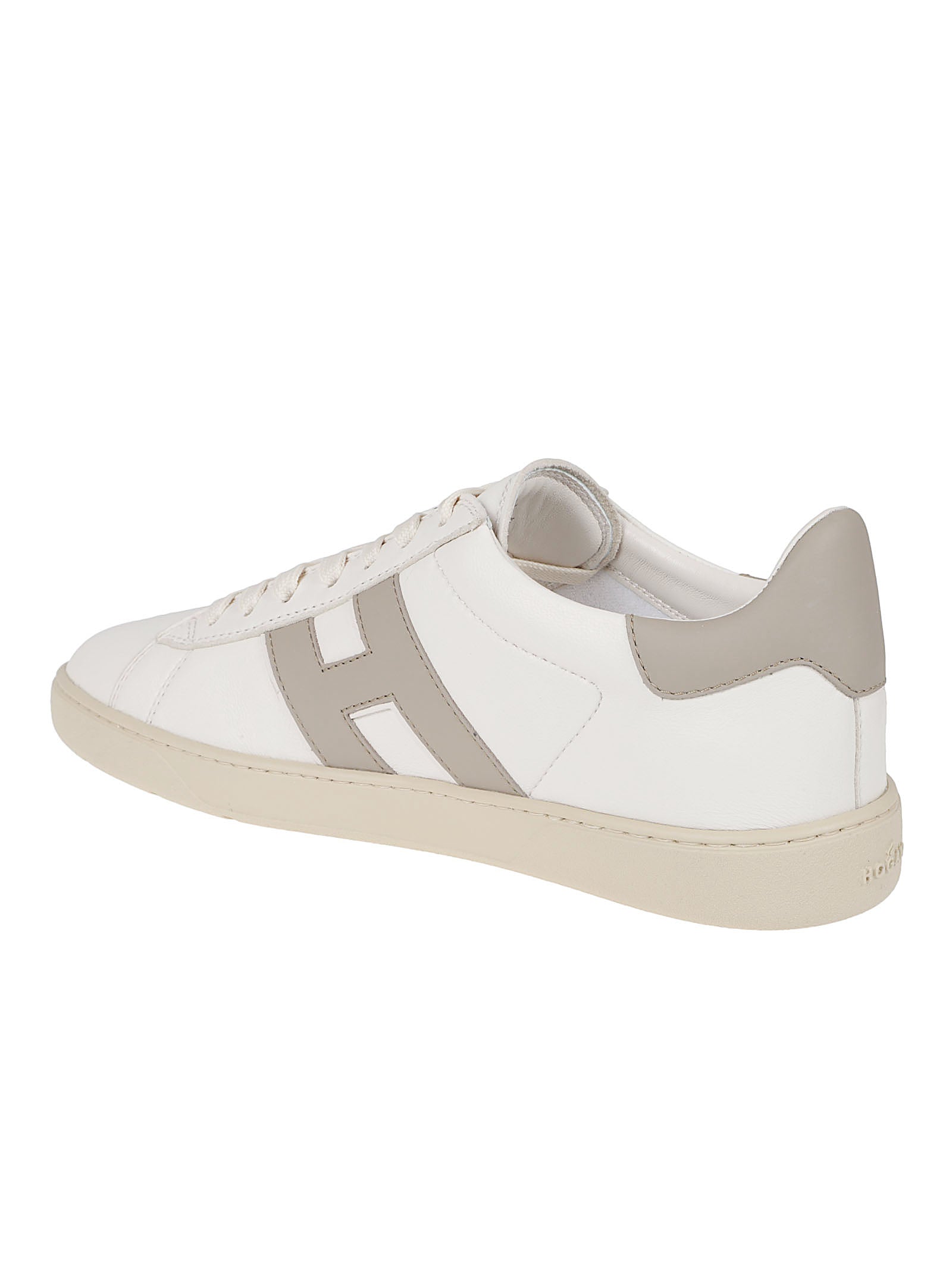 Low-Top White Leather Sneakers