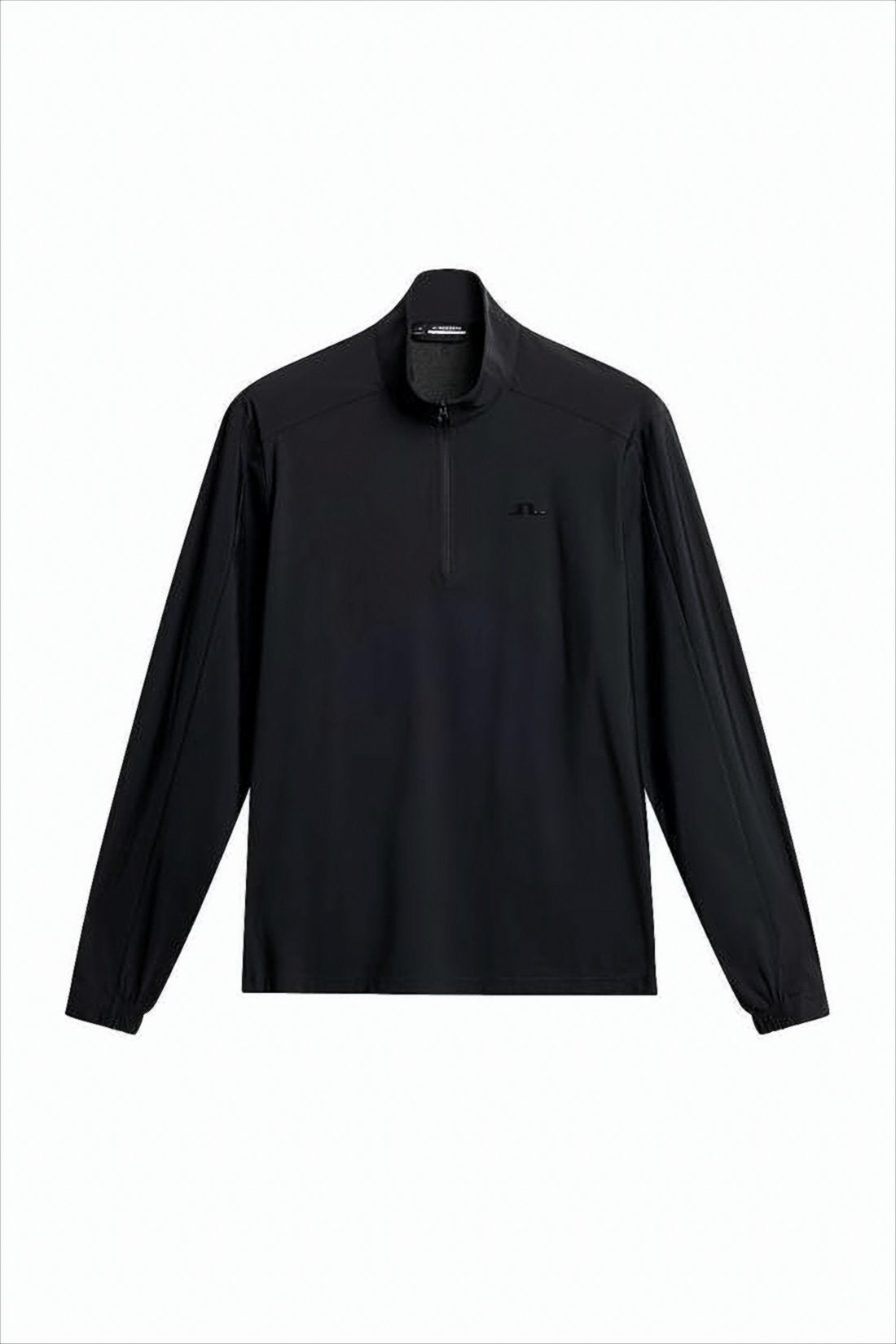 Long-Sleeve Half-Zip Top with Mesh Panel