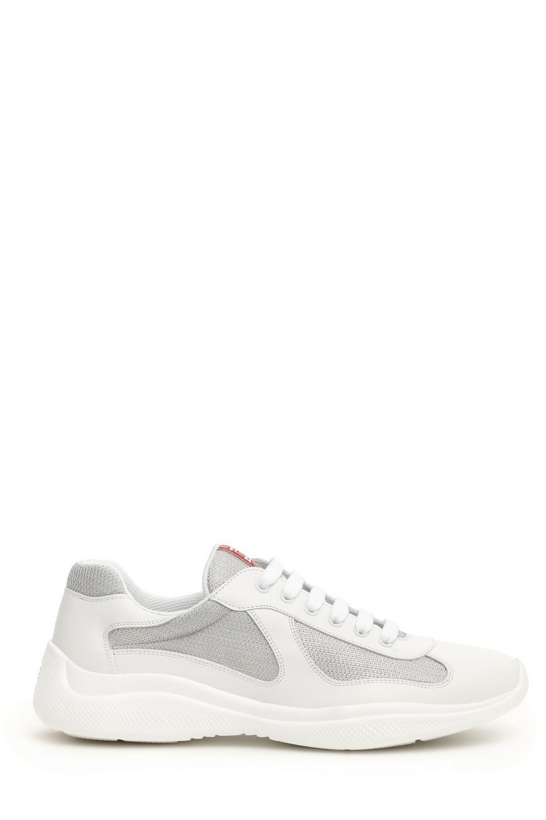 Smooth and Textured Sneakers with Elevated Sole