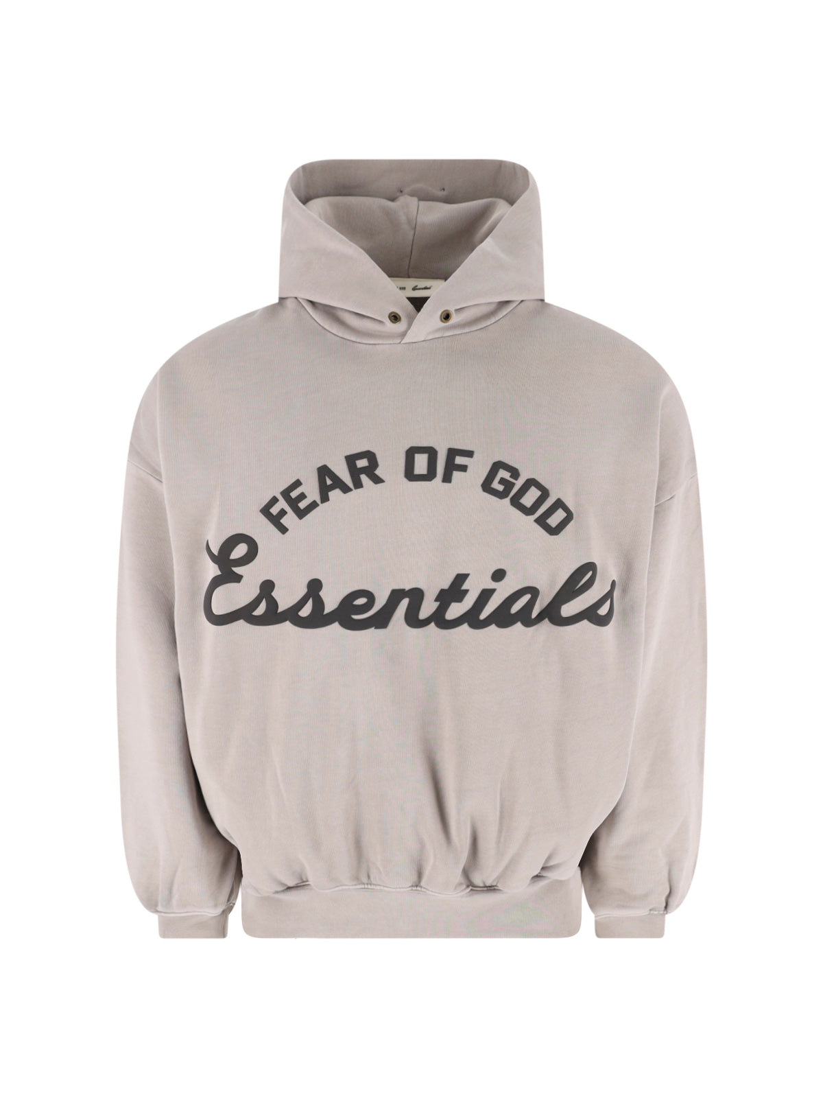 Black Oversized Arched Logo Hooded Sweatshirt