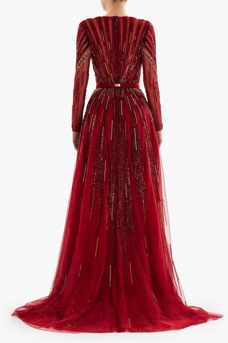Embroidered Long Dress