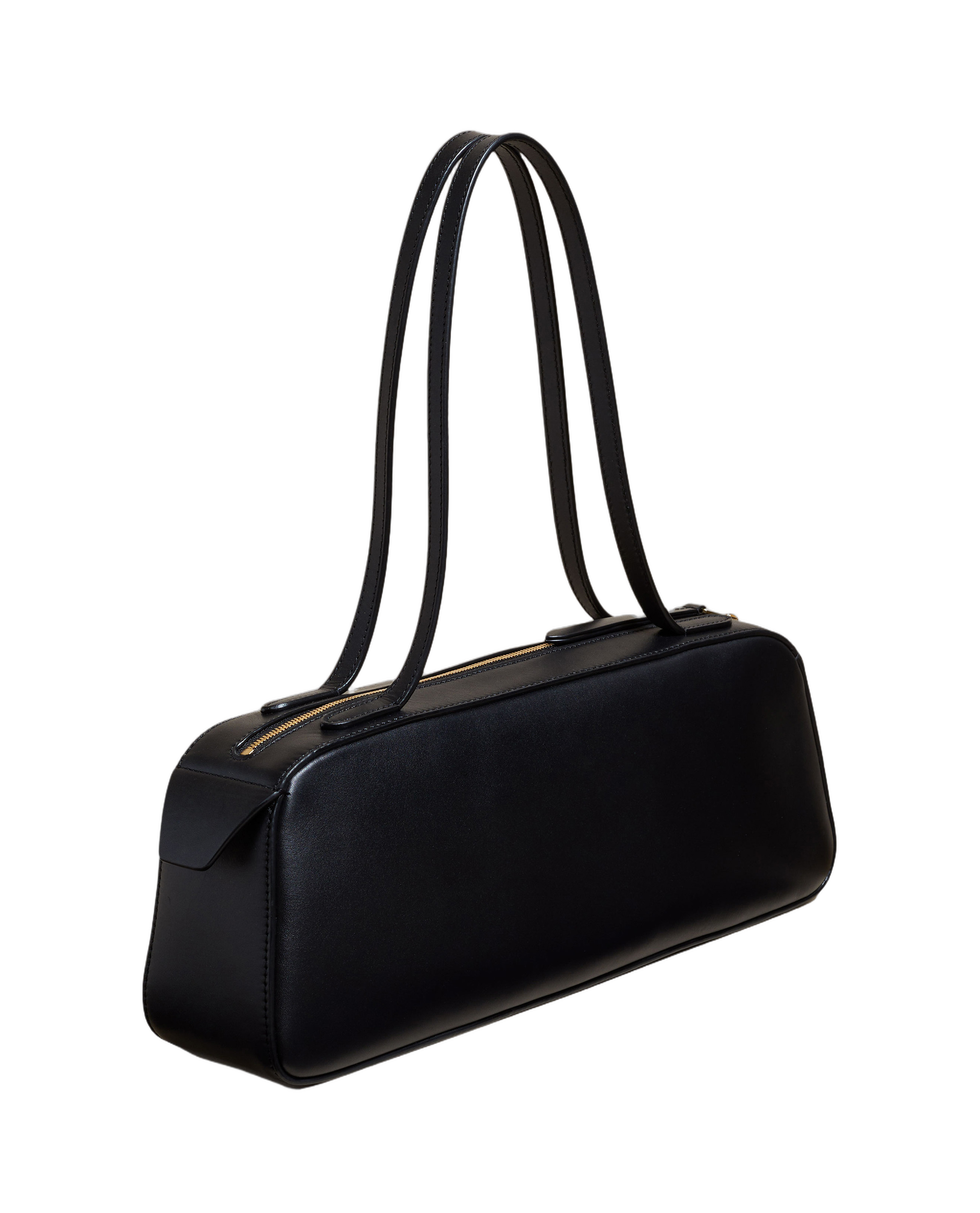 Refined Elongated Shoulder Bag With Double Straps