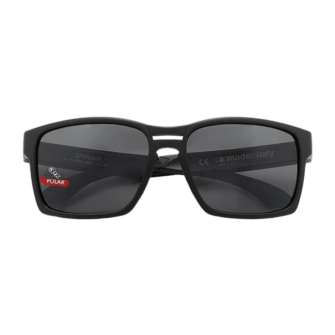 Bold Rectangular Frame Sunglasses with Polarized Lenses