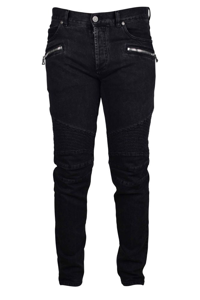 Skinny Black Jeans With Washed Effect