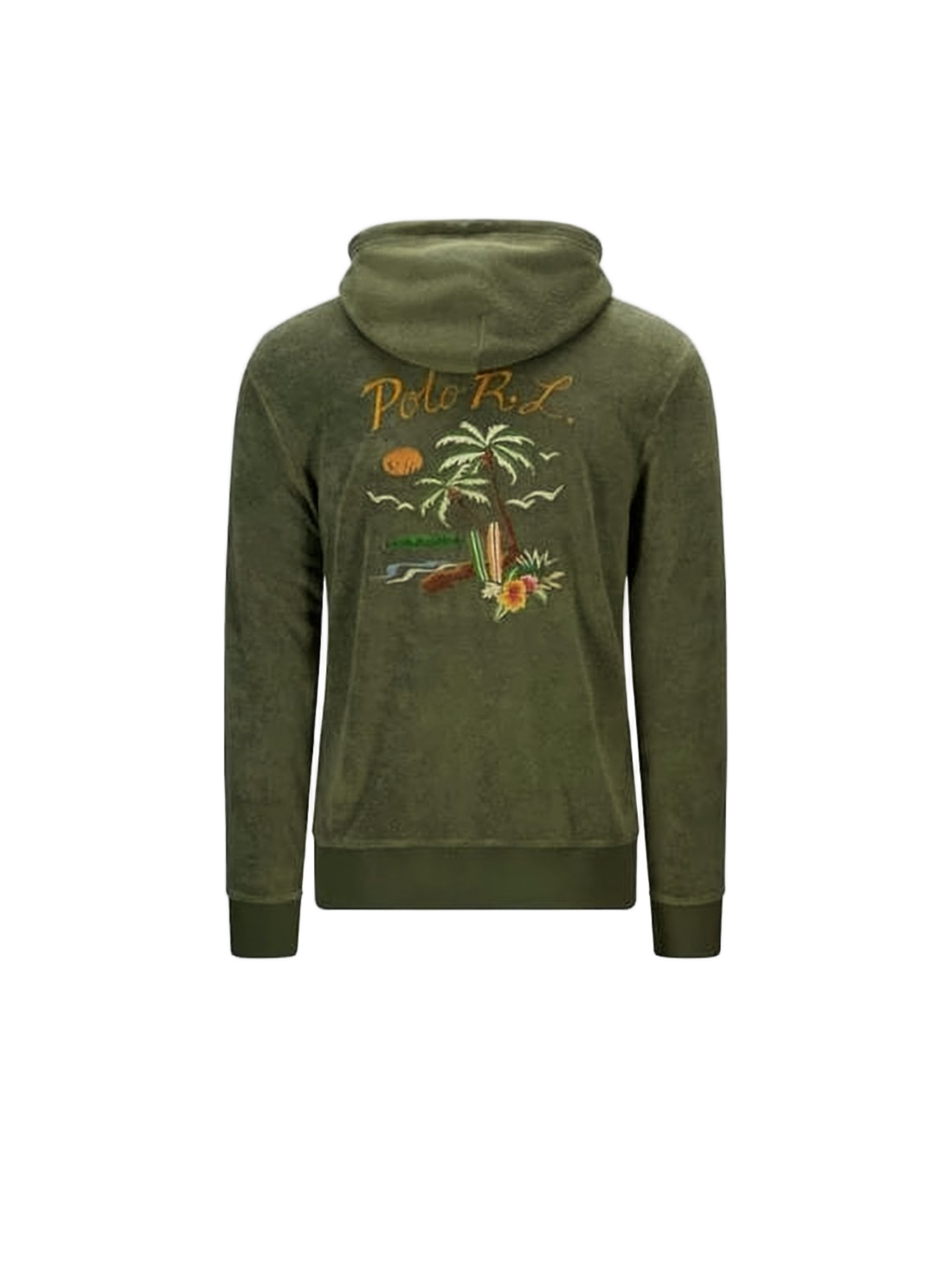 Olive Green Relaxed Fit Hoodie