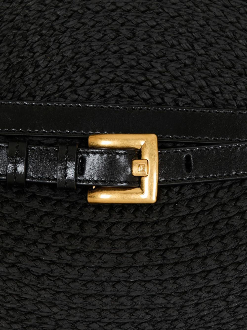 Sculptural Black Calfskin Leather Bag