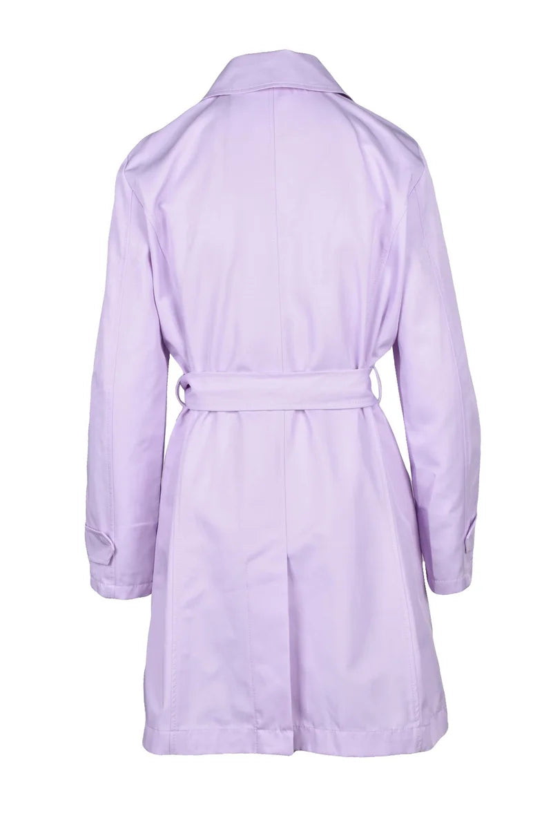 Purple Madeleine Cotton Polyester Women Raincoat