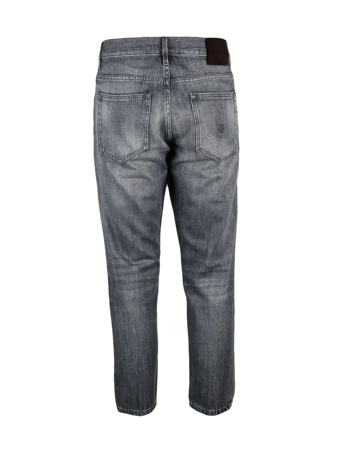 Grey Cotton Men Jeans