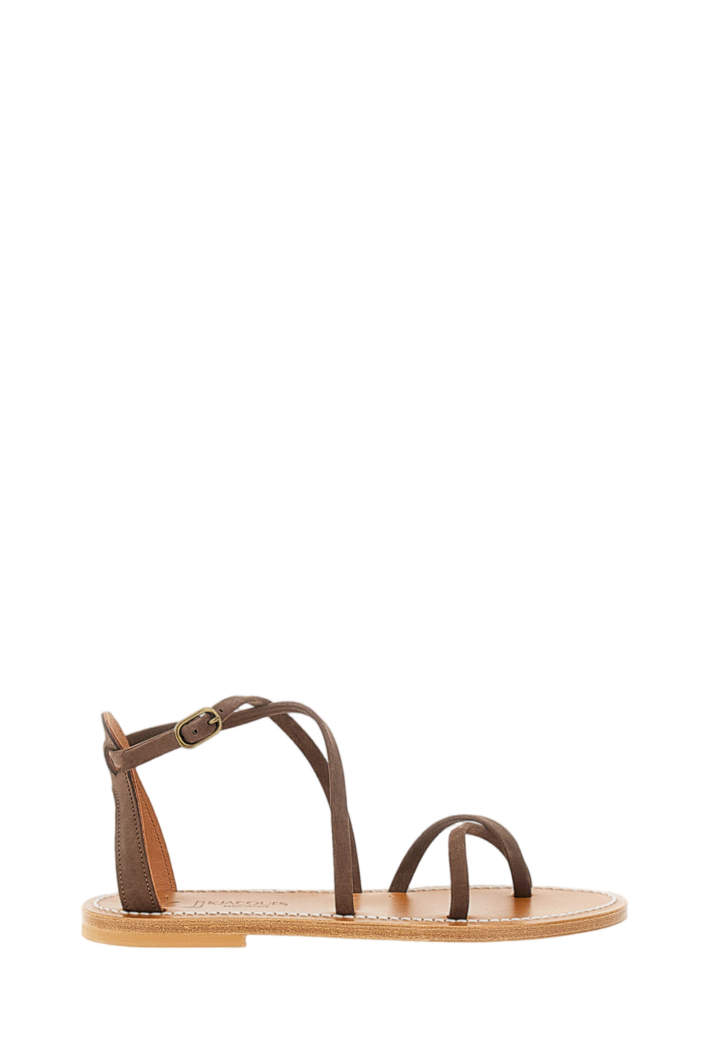 Brown Katano Leather and Suede Sandals