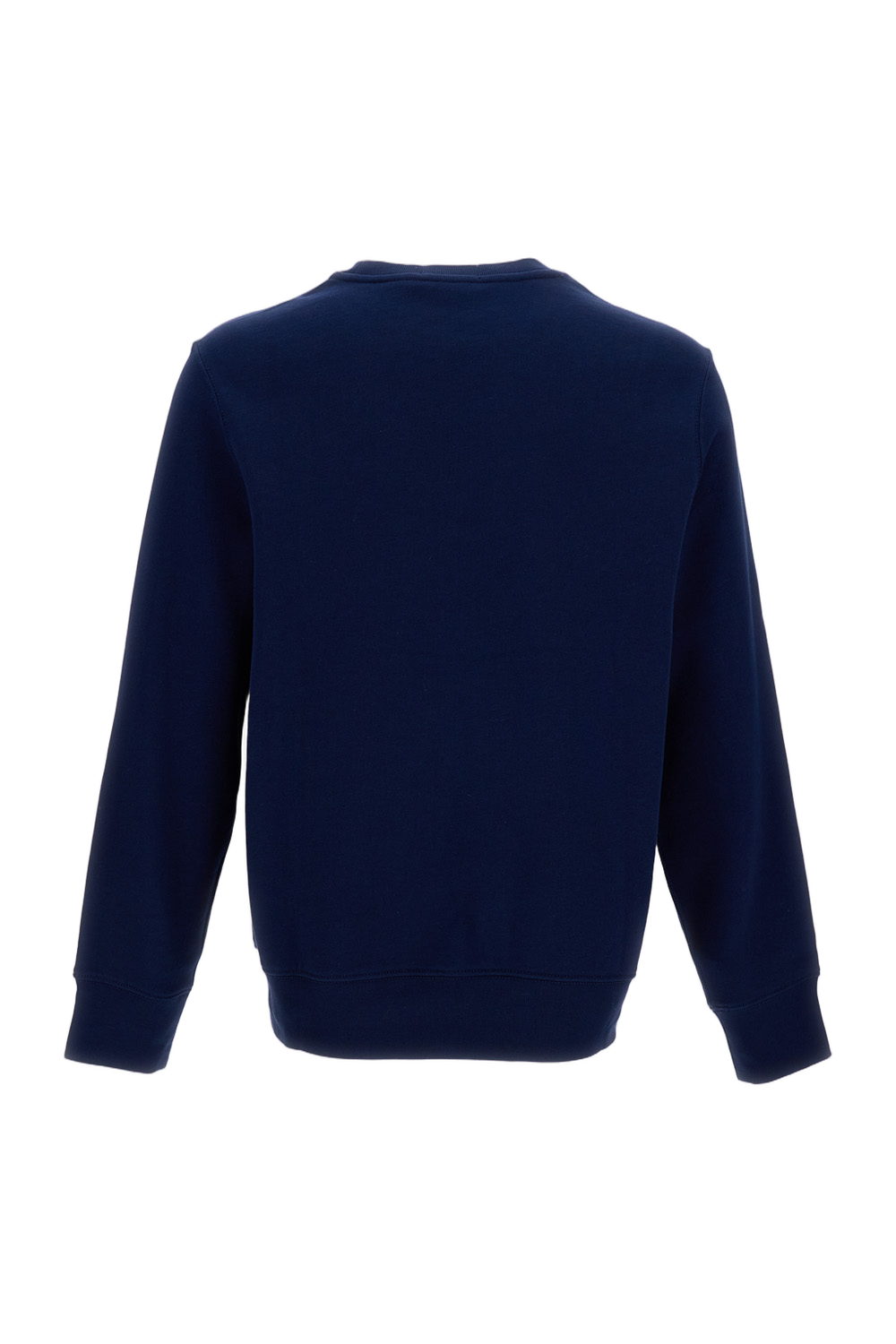 Classic Solid Blue Sweater with Crew Neckline