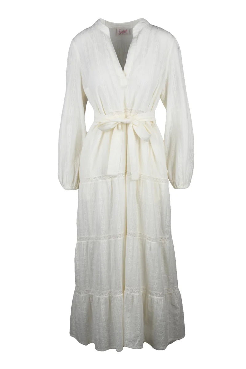 Midi Dress with Relaxed Tiered Design