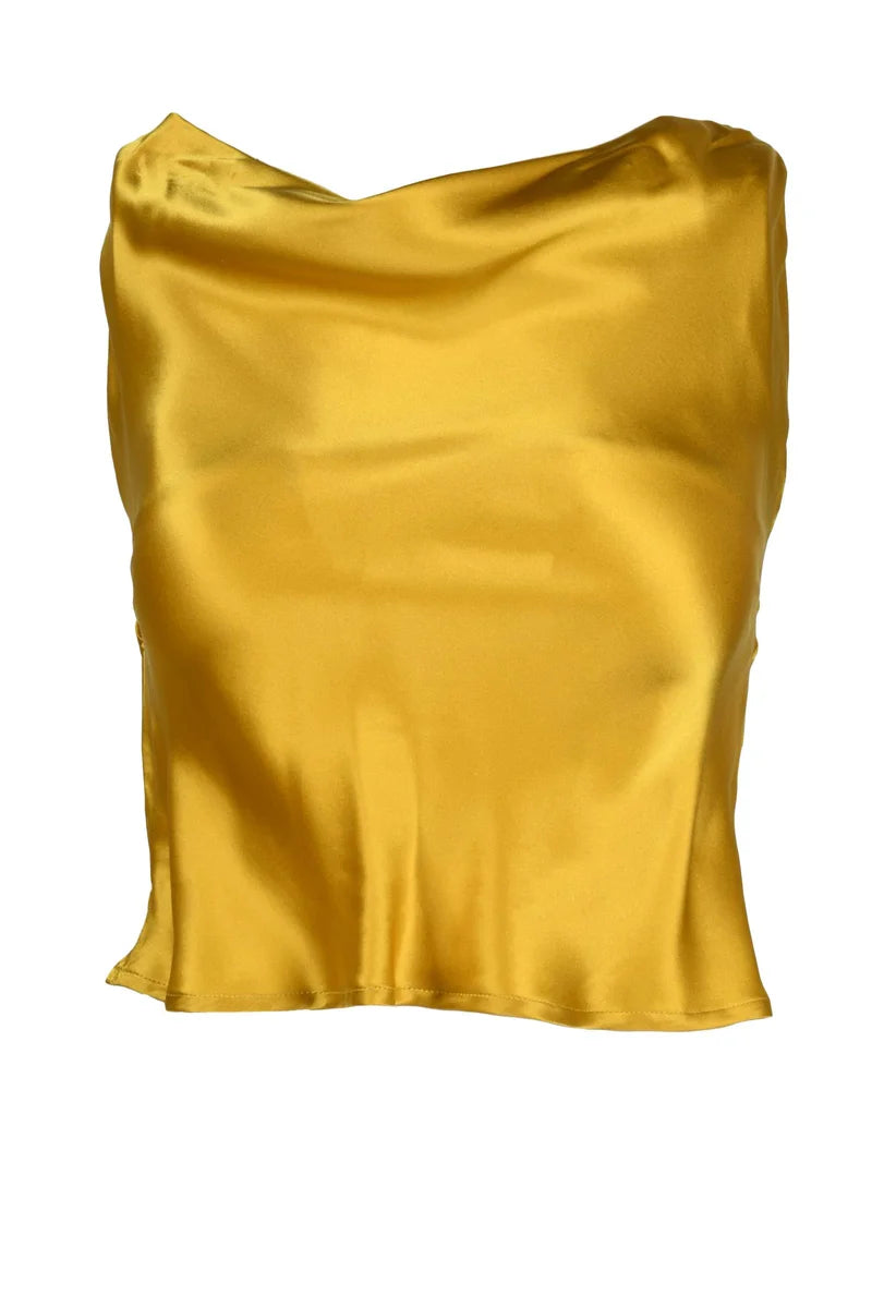 Mustard Silk Shirt
