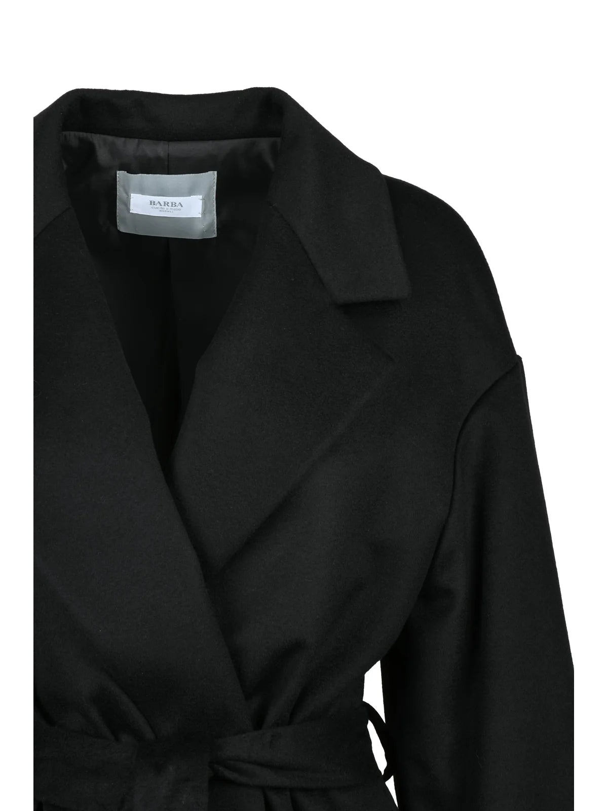 Long Cashmere Coat - Black