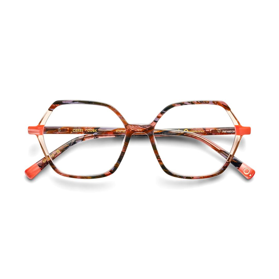 Ceres Geometric Oversized Frames with Warm Tortoiseshell