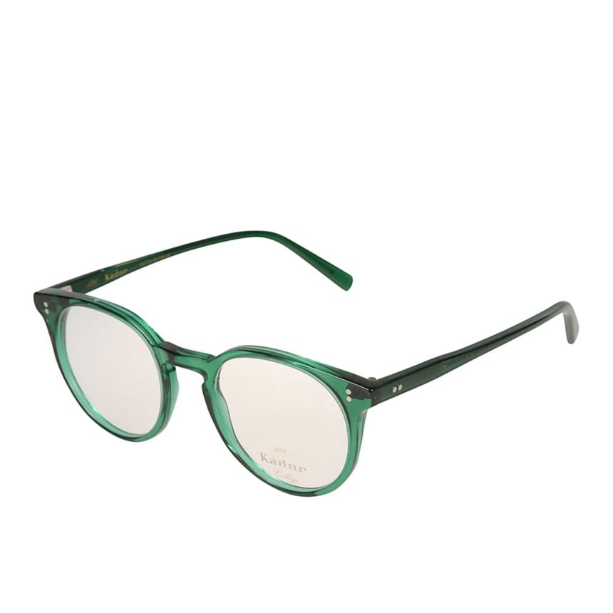 Chyli/N Translucent Green Frame Eyeglasses with Rounded Shape