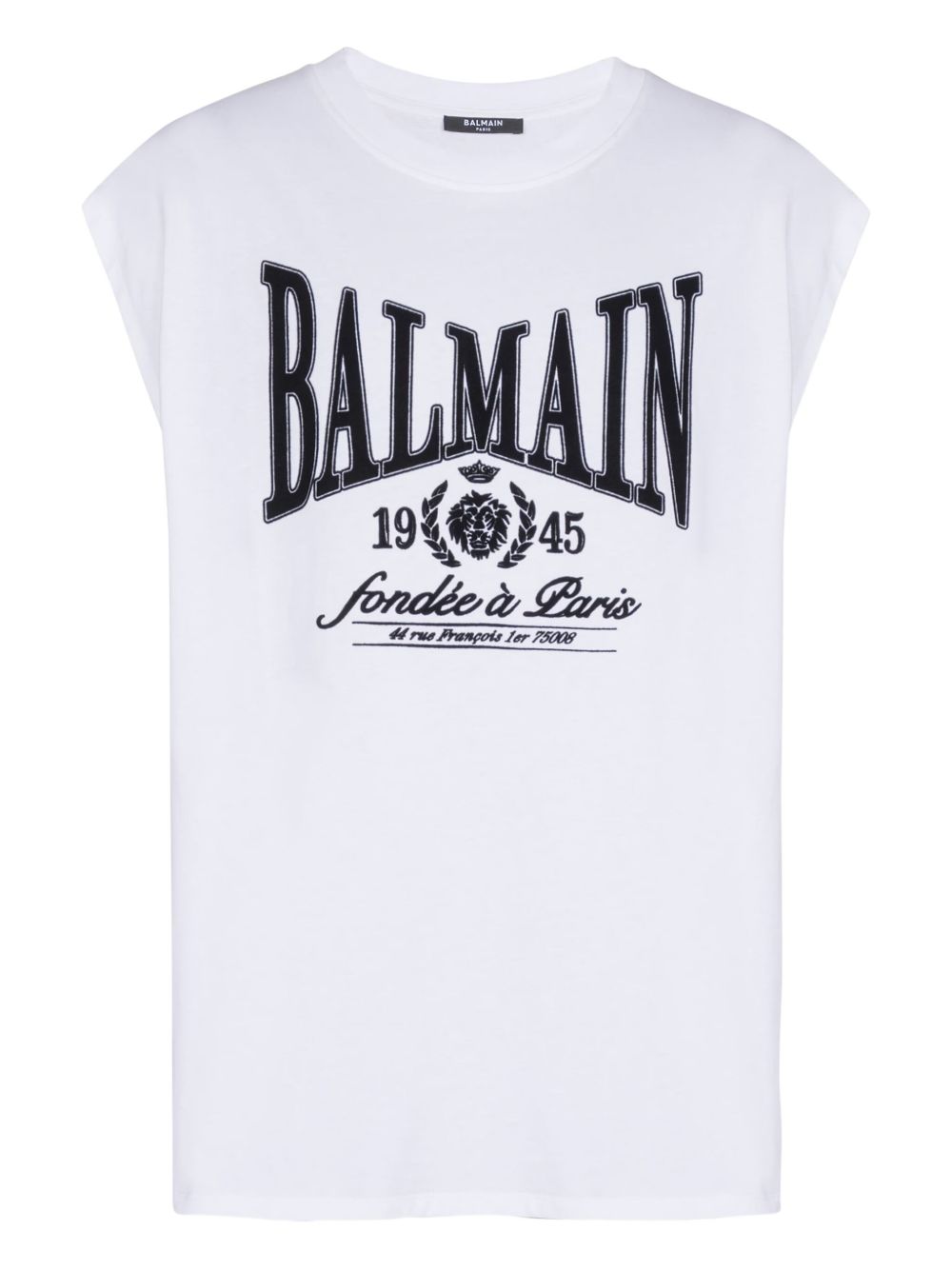 Sleeveless Silk and Nylon T-Shirt
