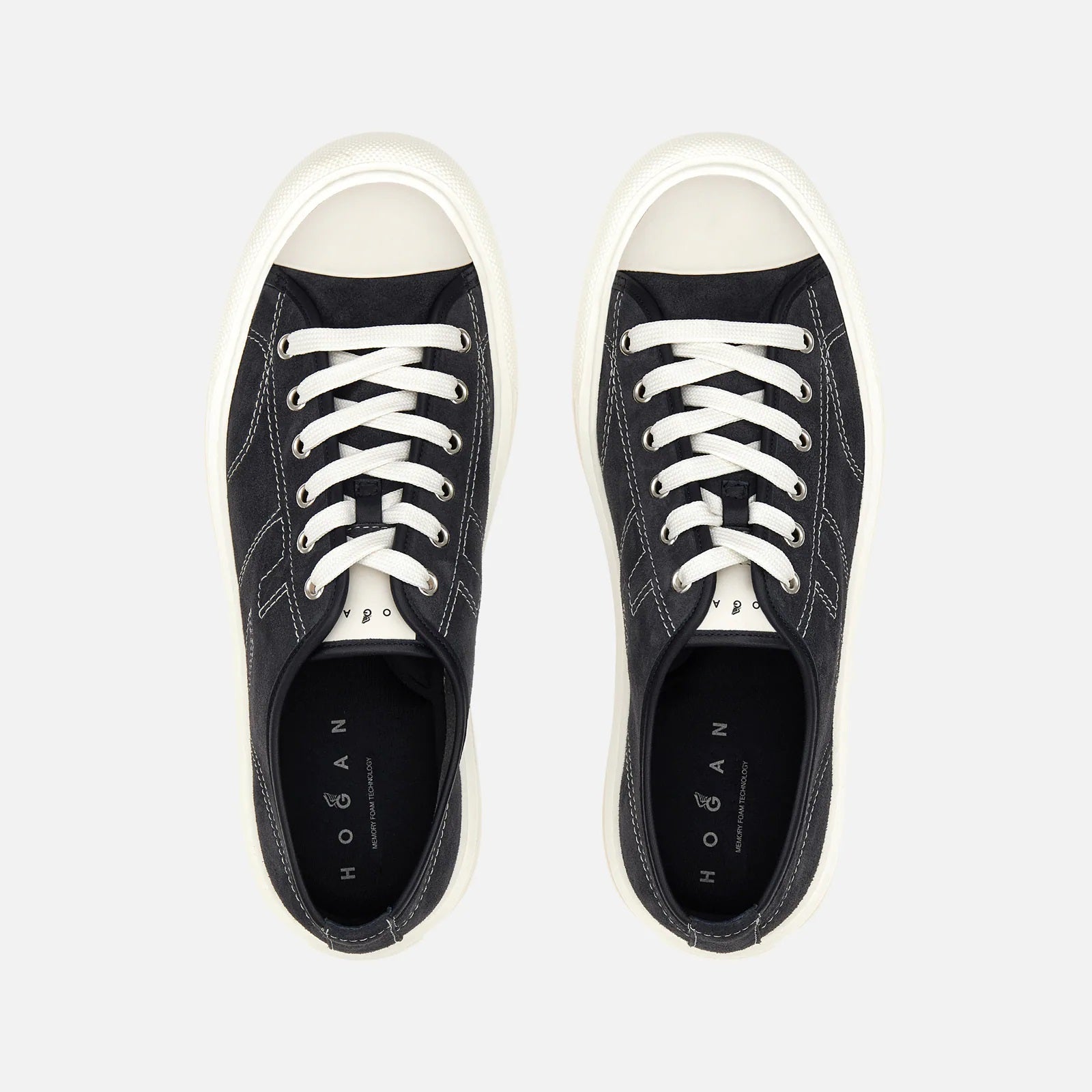 H691 Allacciato H Cuciture Sneakers in Blue