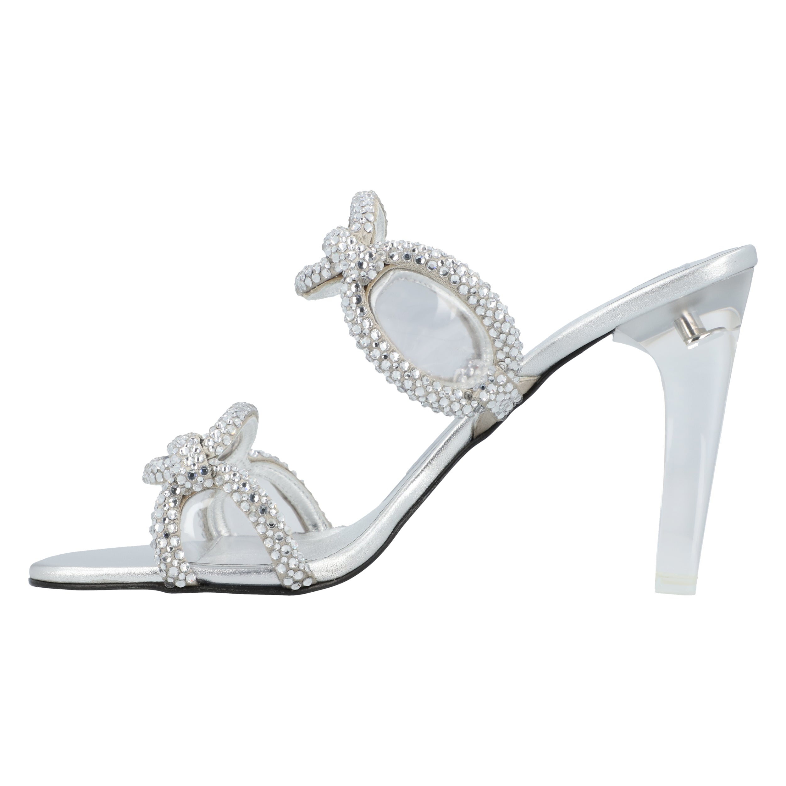 Chain 1967 Slide Sandals Silver