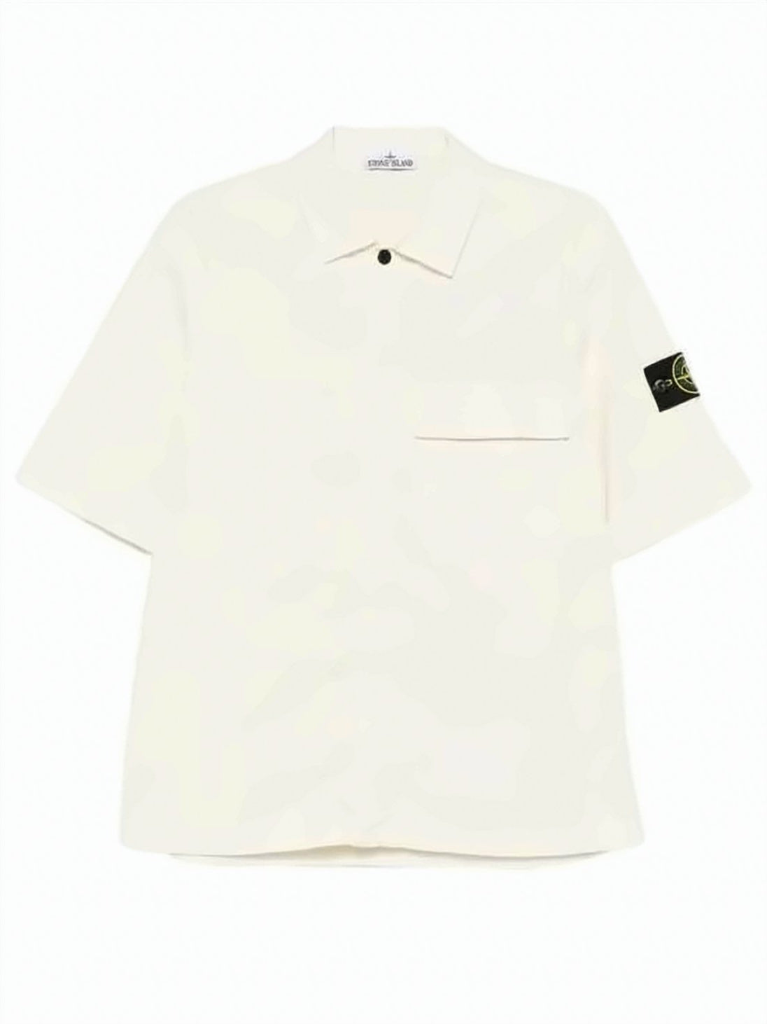 Boxy Short-Sleeve Casual Shirt with Classic Collar