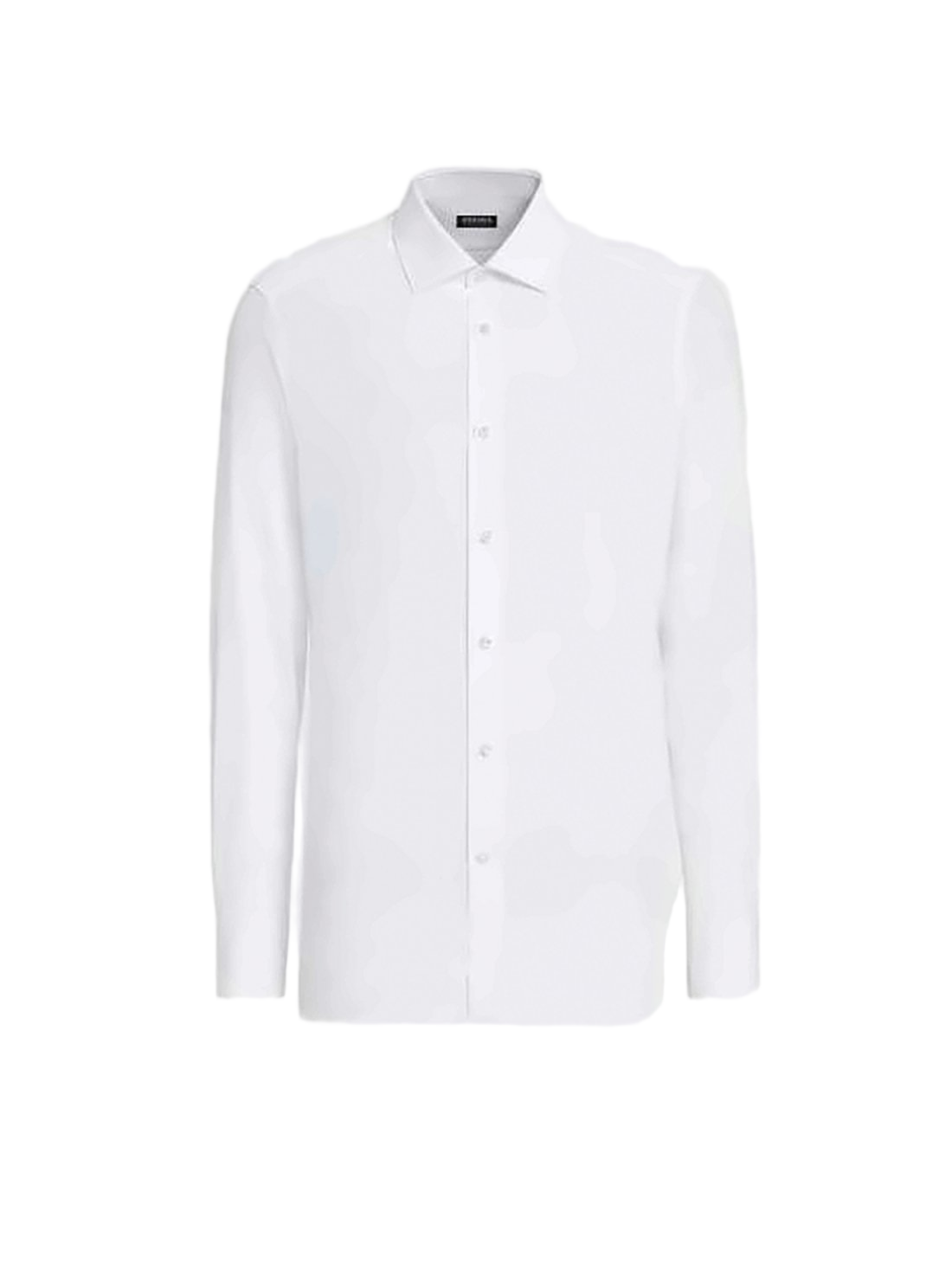 Classic Cotton Long-Sleeve Shirt With Tailored Fit