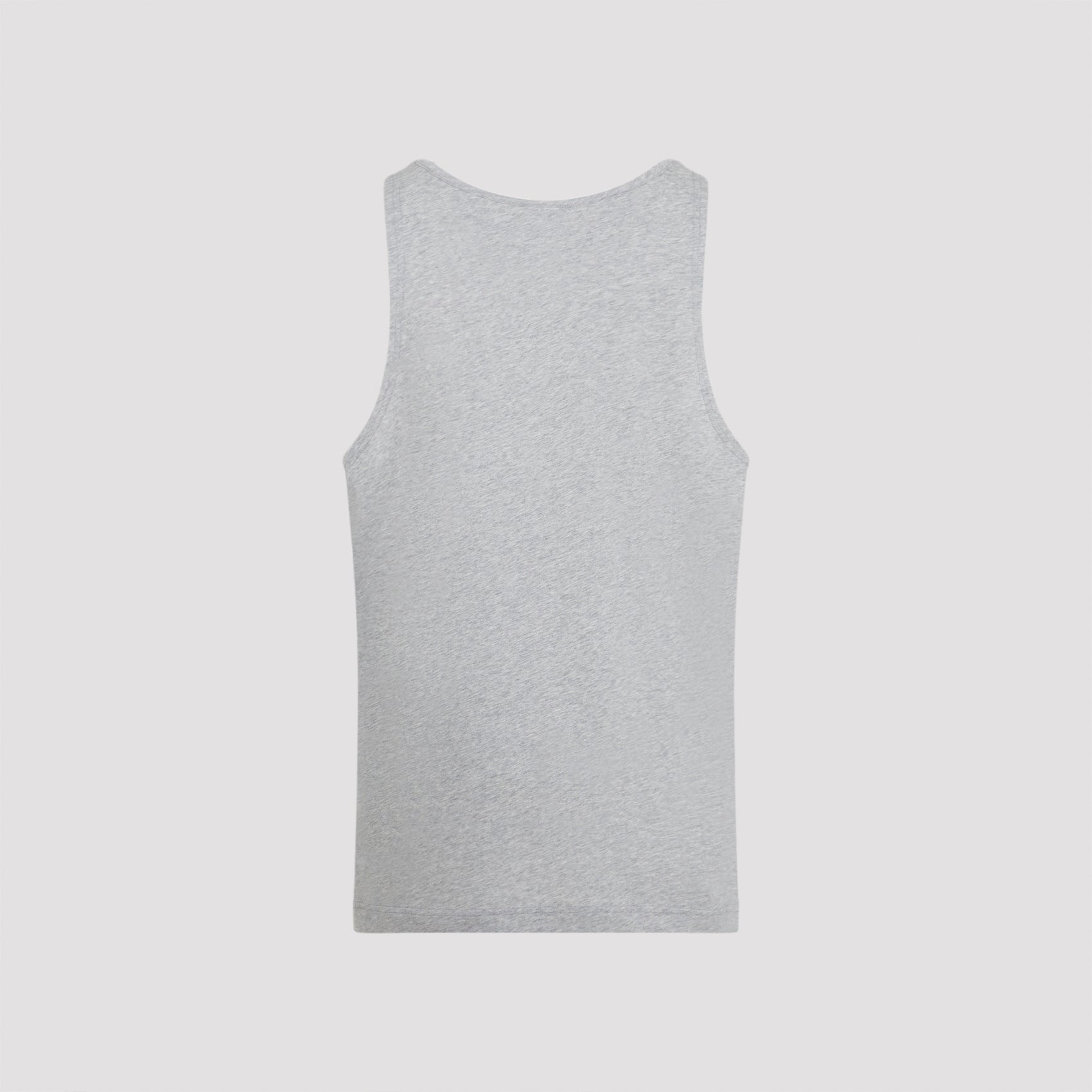 Sleeveless Cotton Top with Asymmetric Sequin Detail