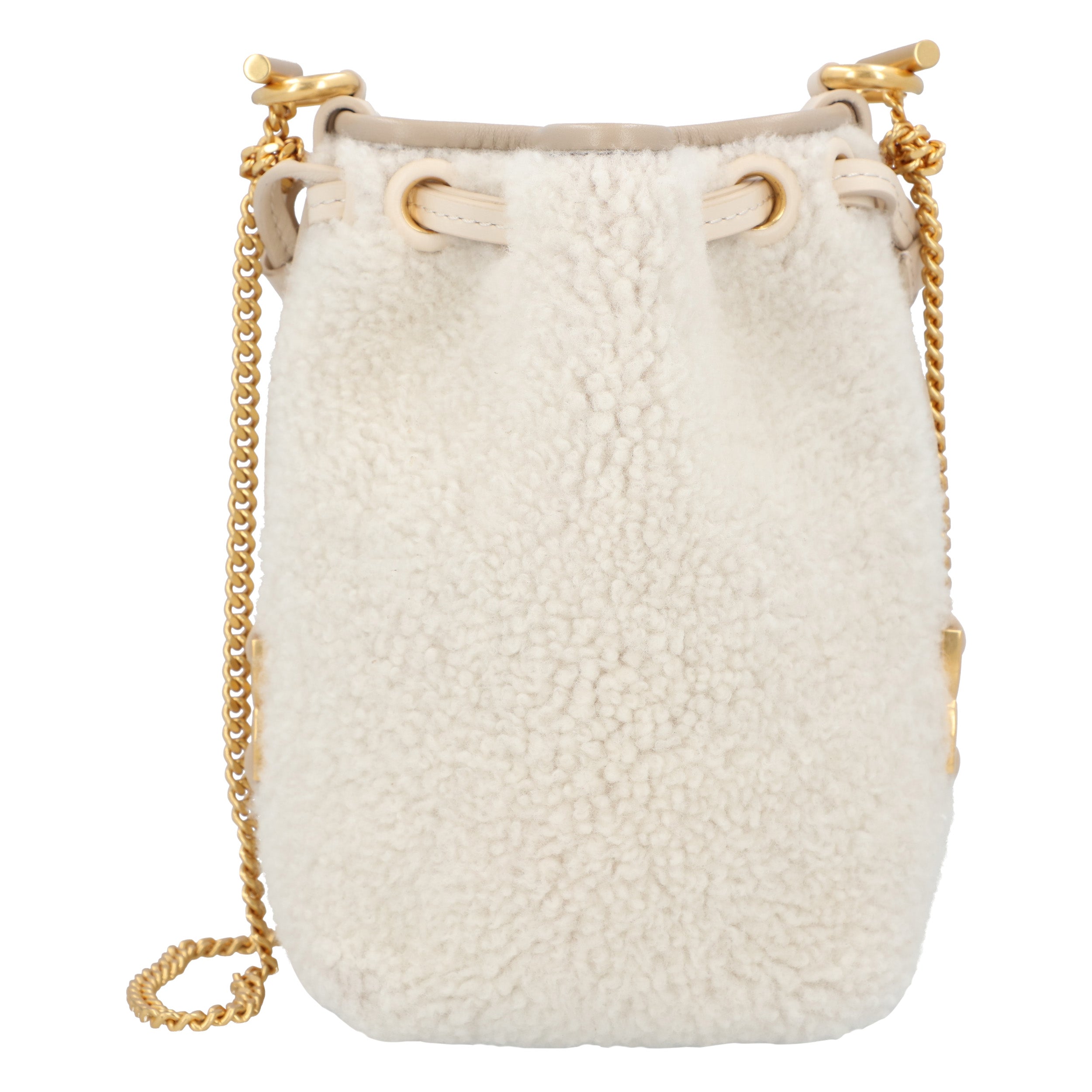 Marcie Micro Bucket Bag Beige