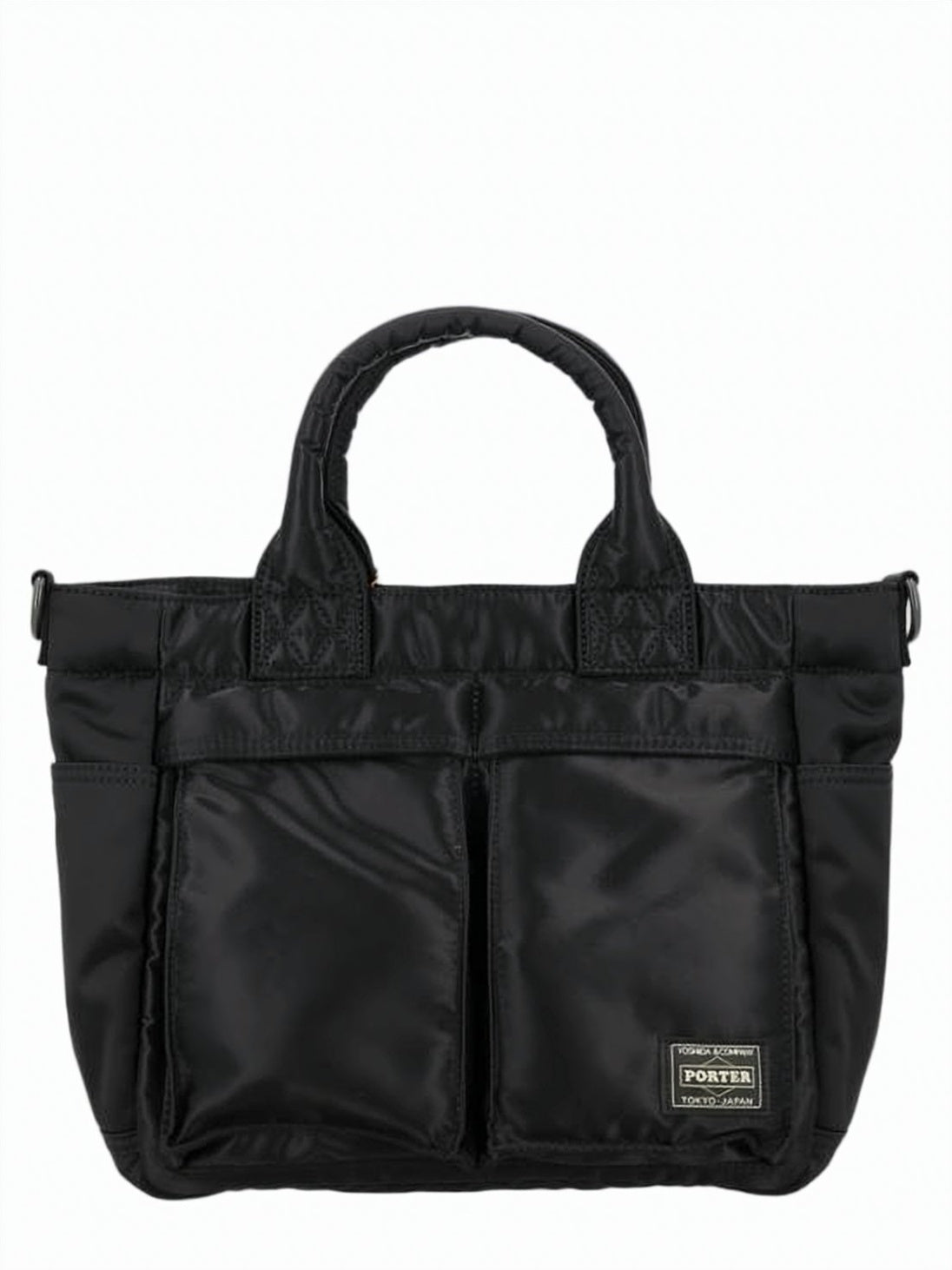 Compact Nylon Tote Bag with Padded Handles