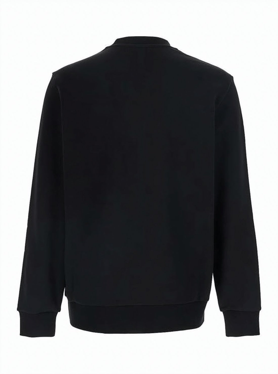 Long-Sleeve Crewneck Sweatshirt with Subtle Logo Patch