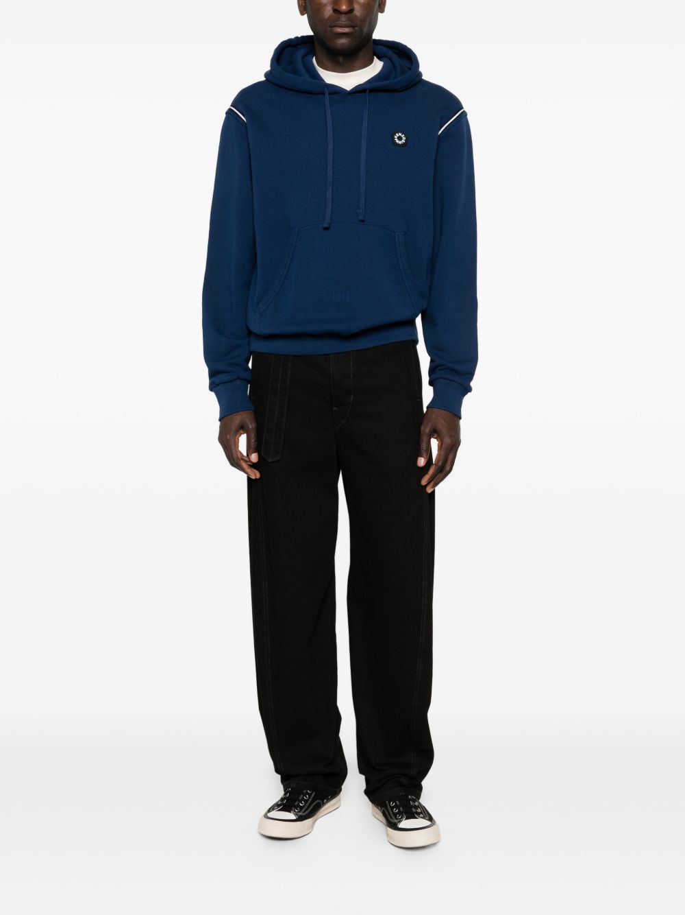 Deep Blue Relaxed Fit Hoodie
