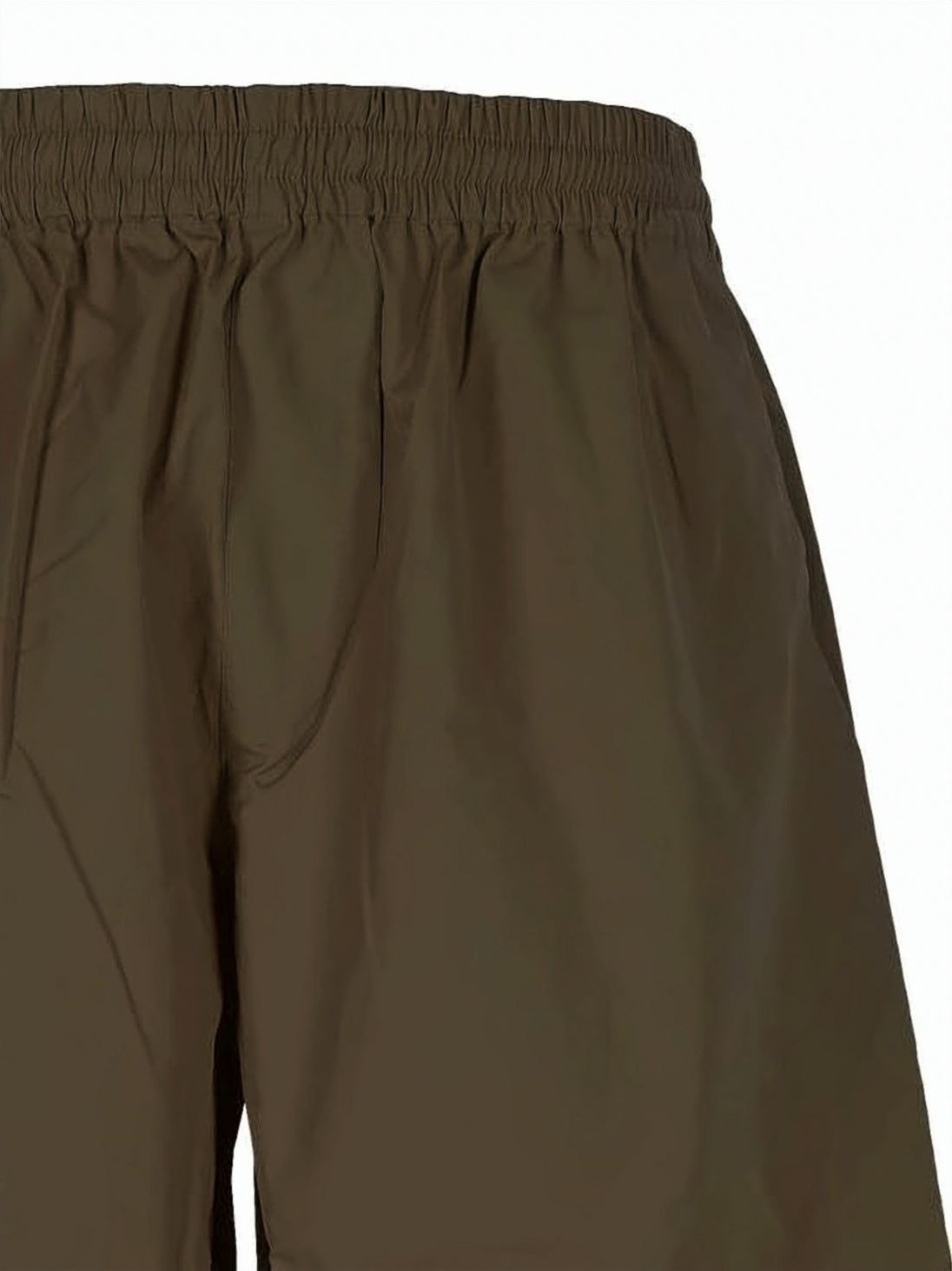 Brown Cotton Shorts and Elastic Waistband
