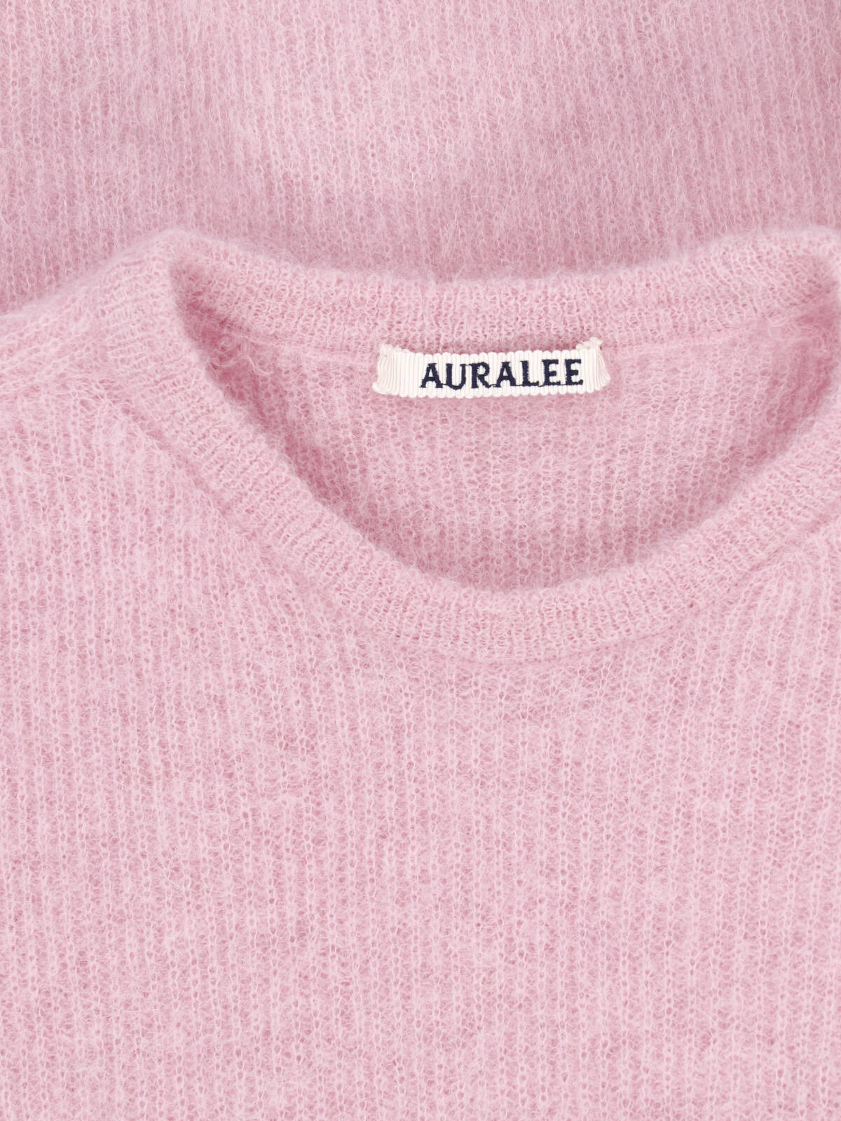 Pink Light Cropped Ribbed Sweater